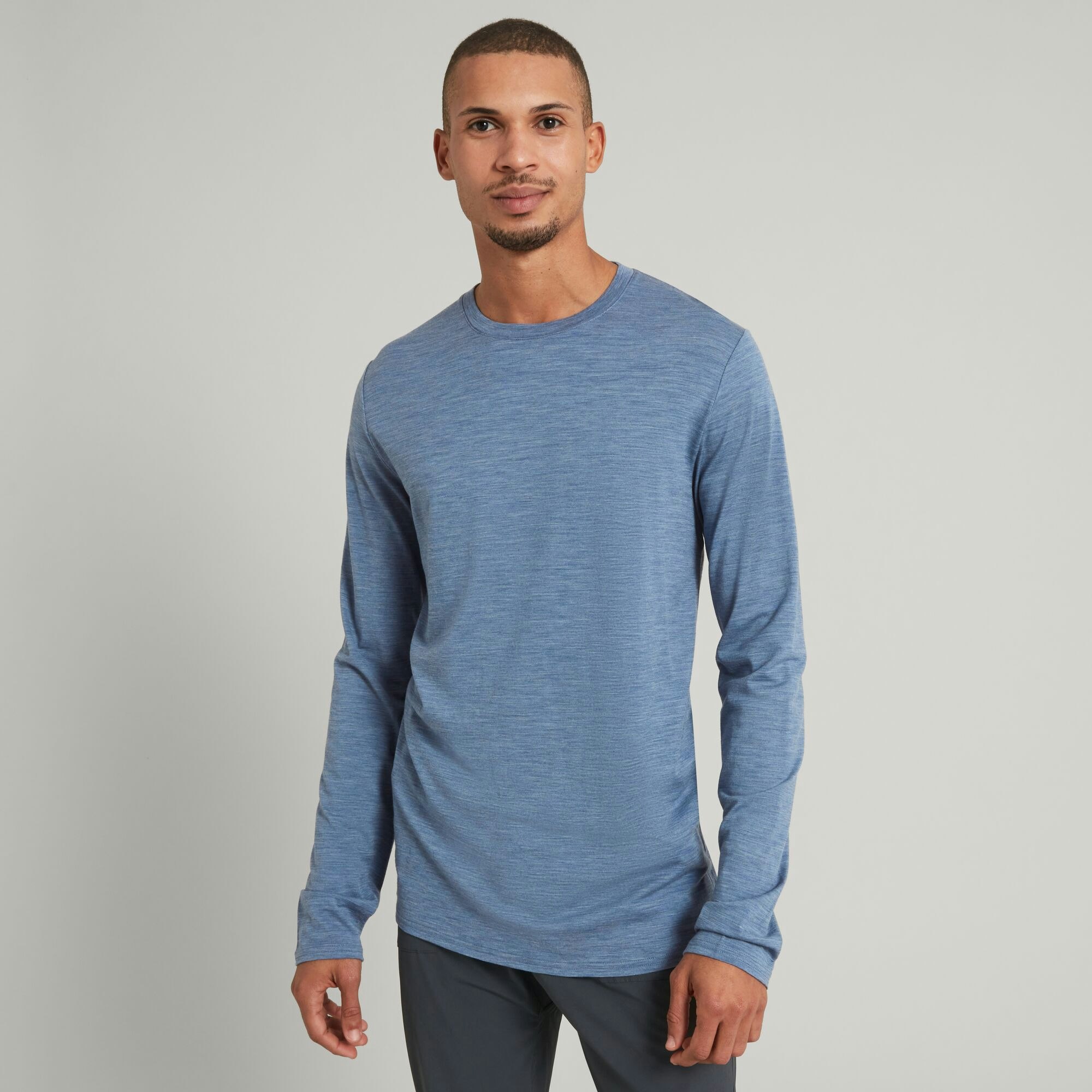 Men’s 100% Merino Long Sleeve Crew Top