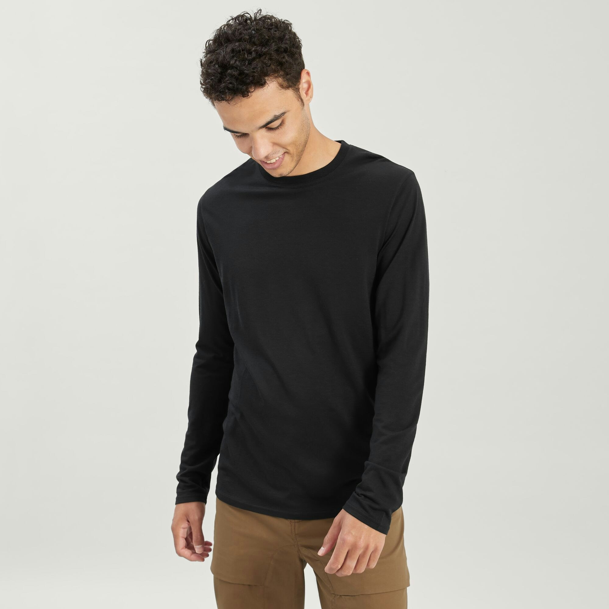 Men's 100% Merino Long Sleeve Crew Top