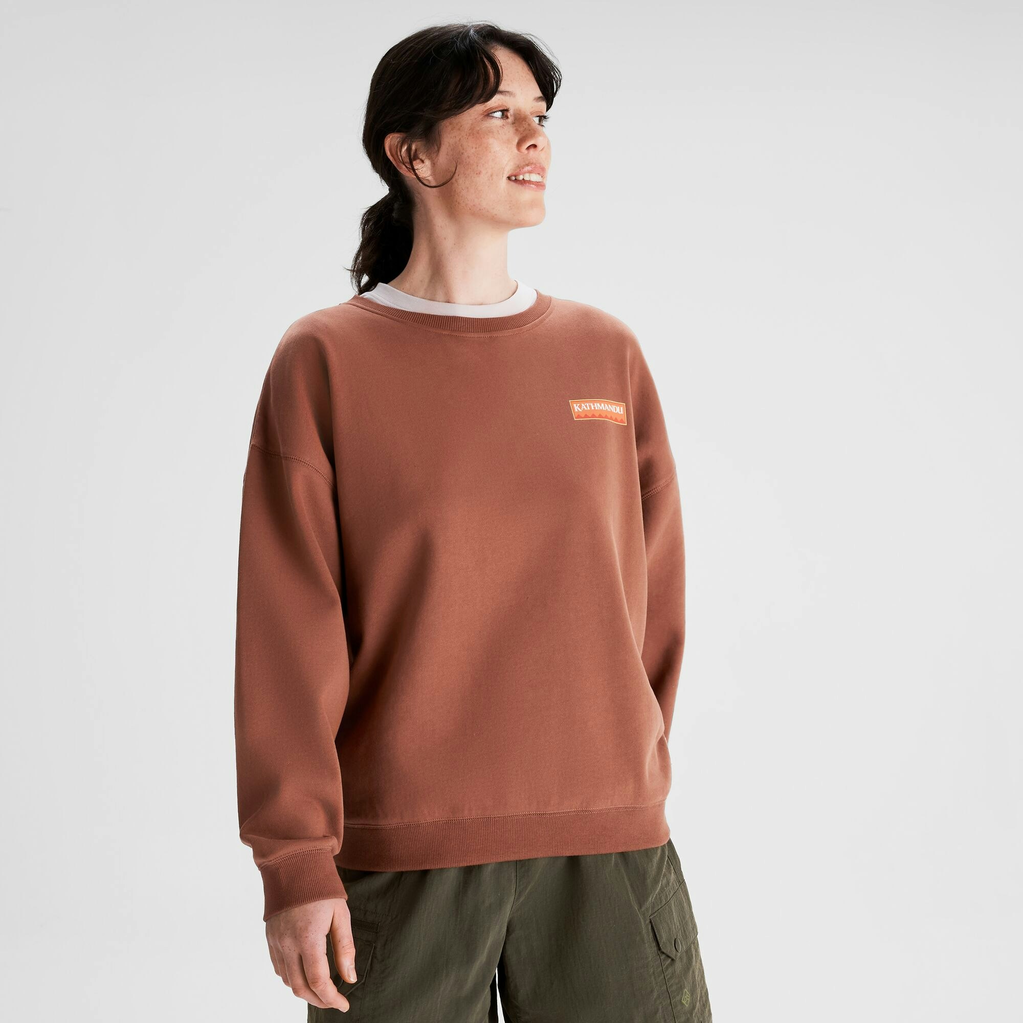 Women’s Heritage Logo Slouchy LT BB Crew Sweatshirt