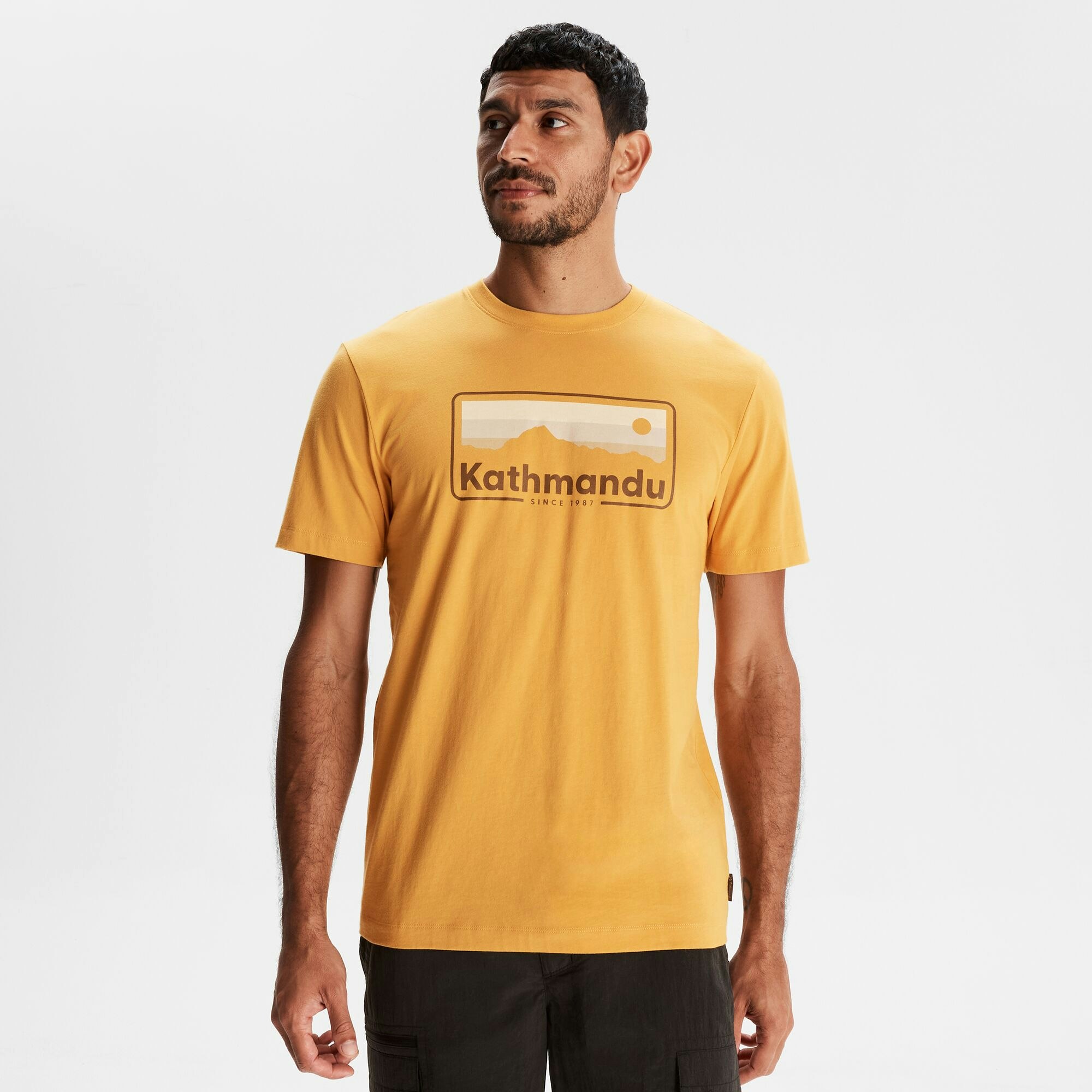 Men's Kathmandu Logo 70's Organic Cotton T-shirt