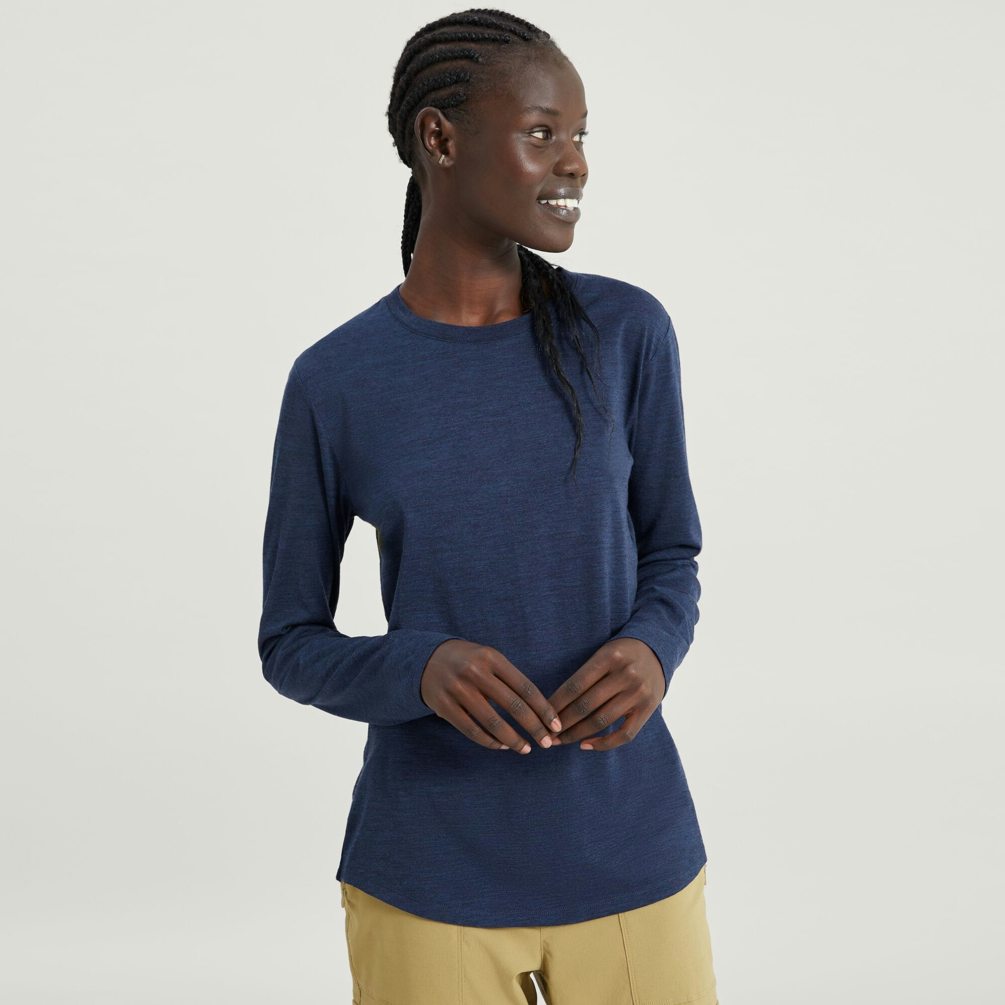 Women's 100% Merino Long Sleeve Crew Top