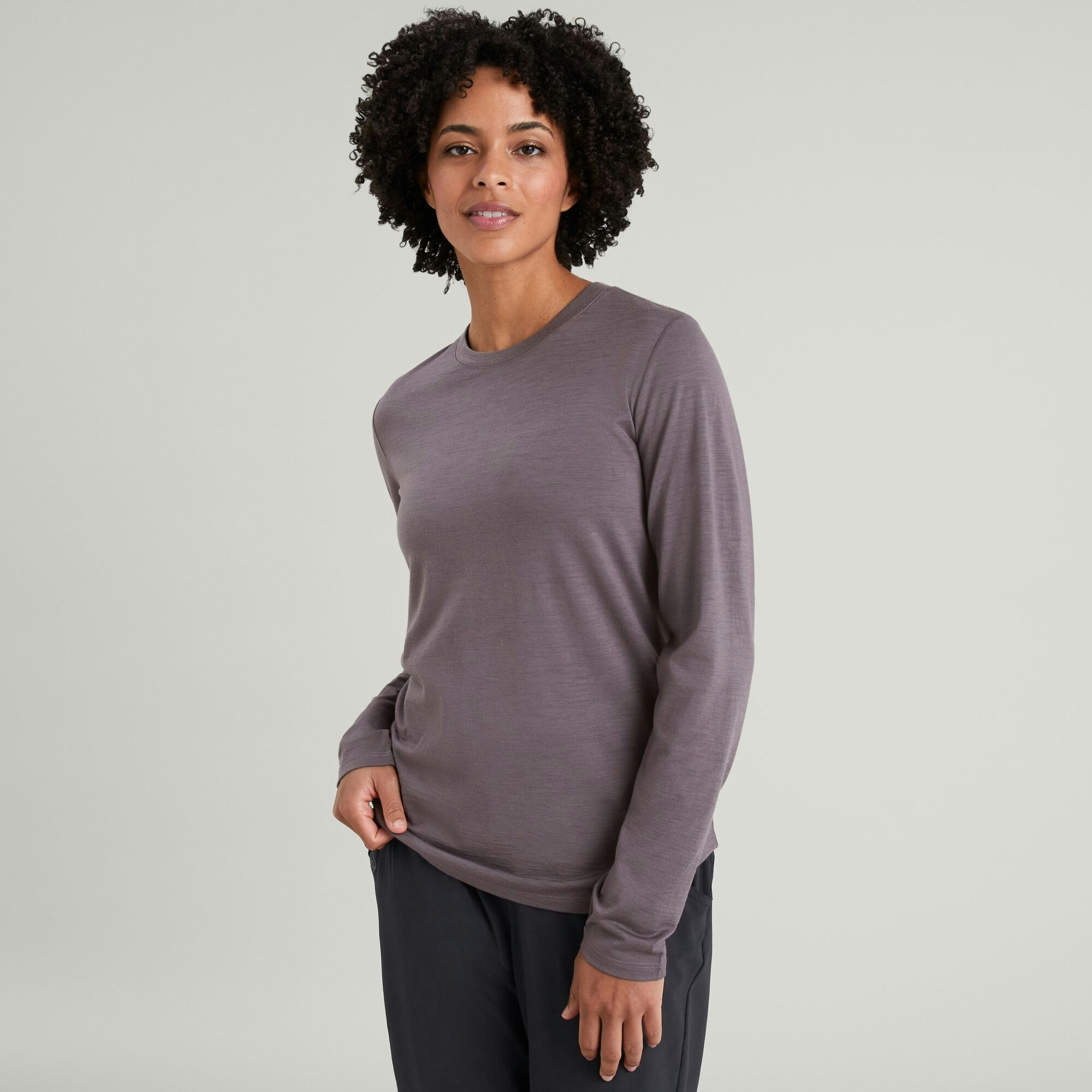 Women’s 100% Merino Long Sleeve Crew Top