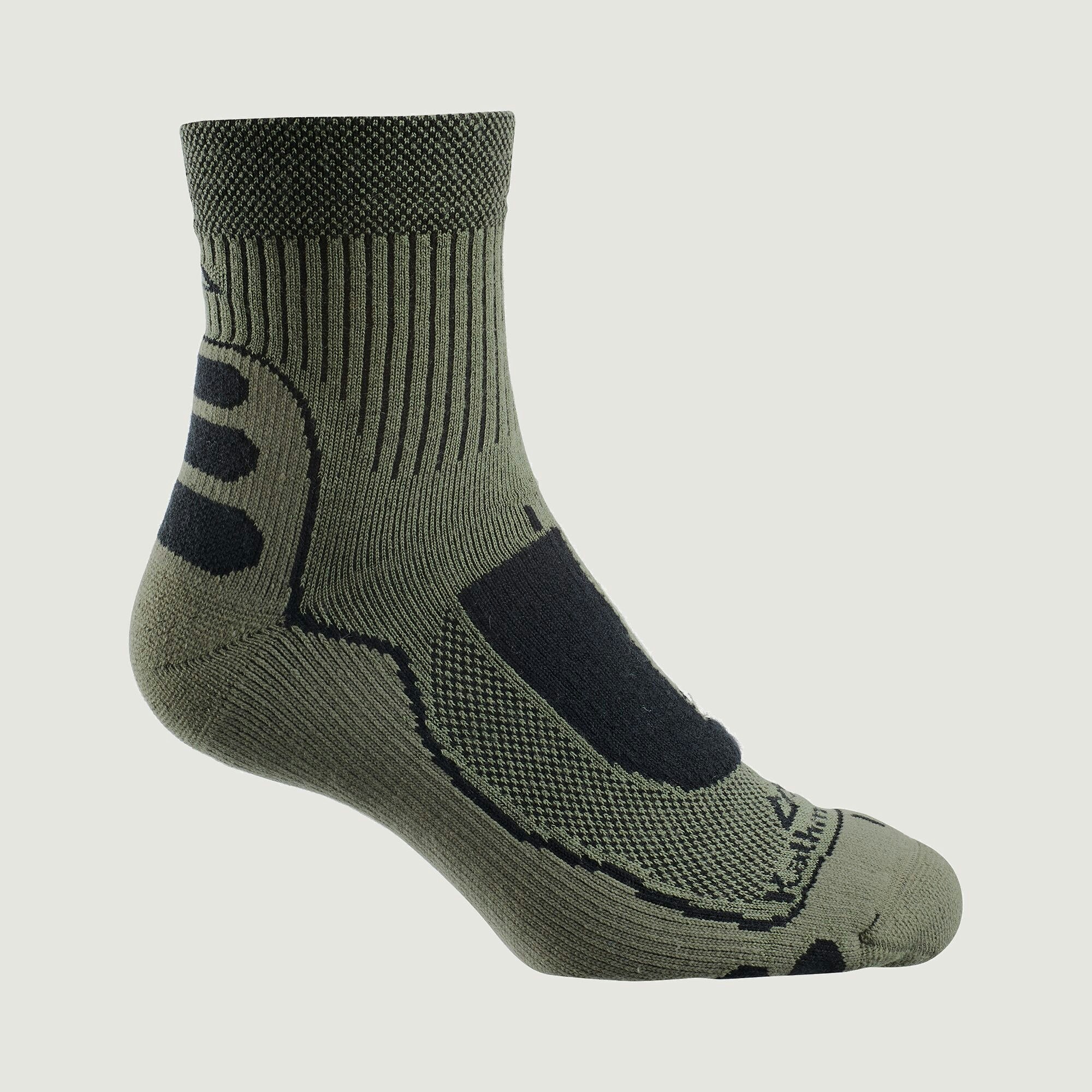 NuYarn Ergonomic Quarter Crew Hiking Socks