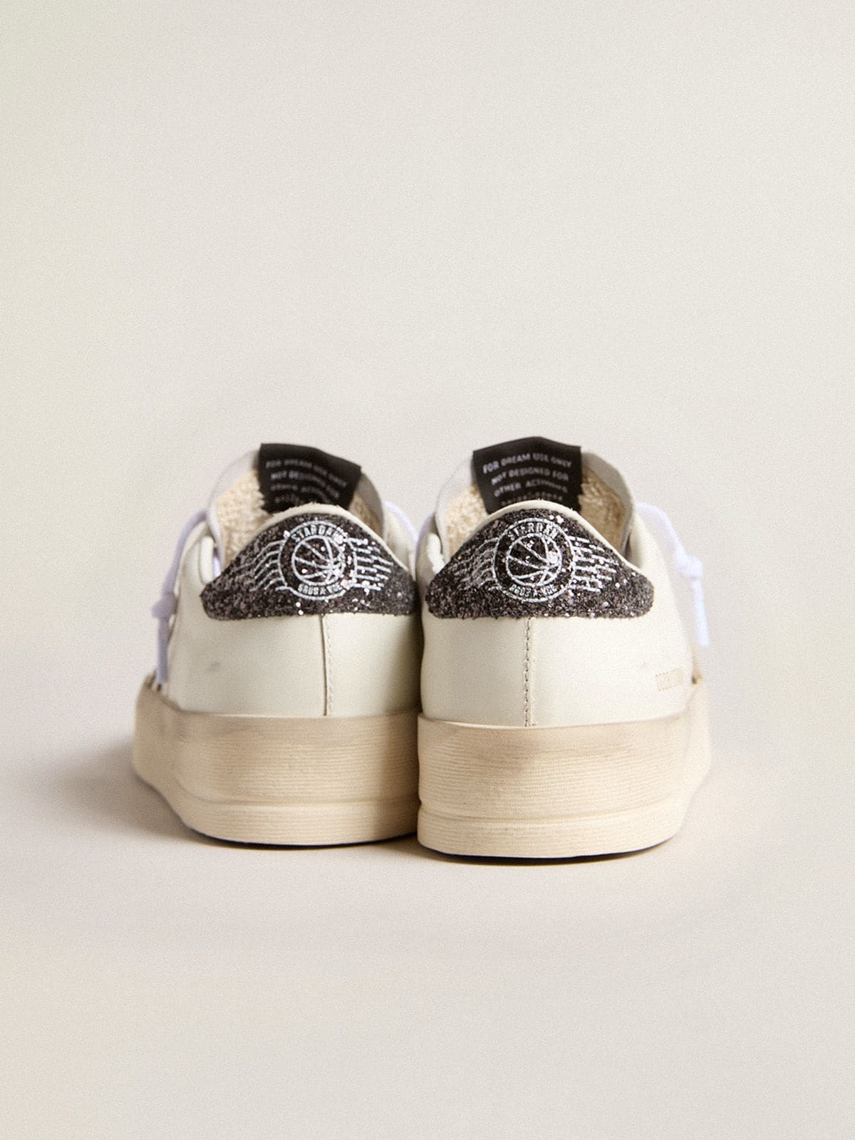 Women's Stardan with gold star and glitter heel tab