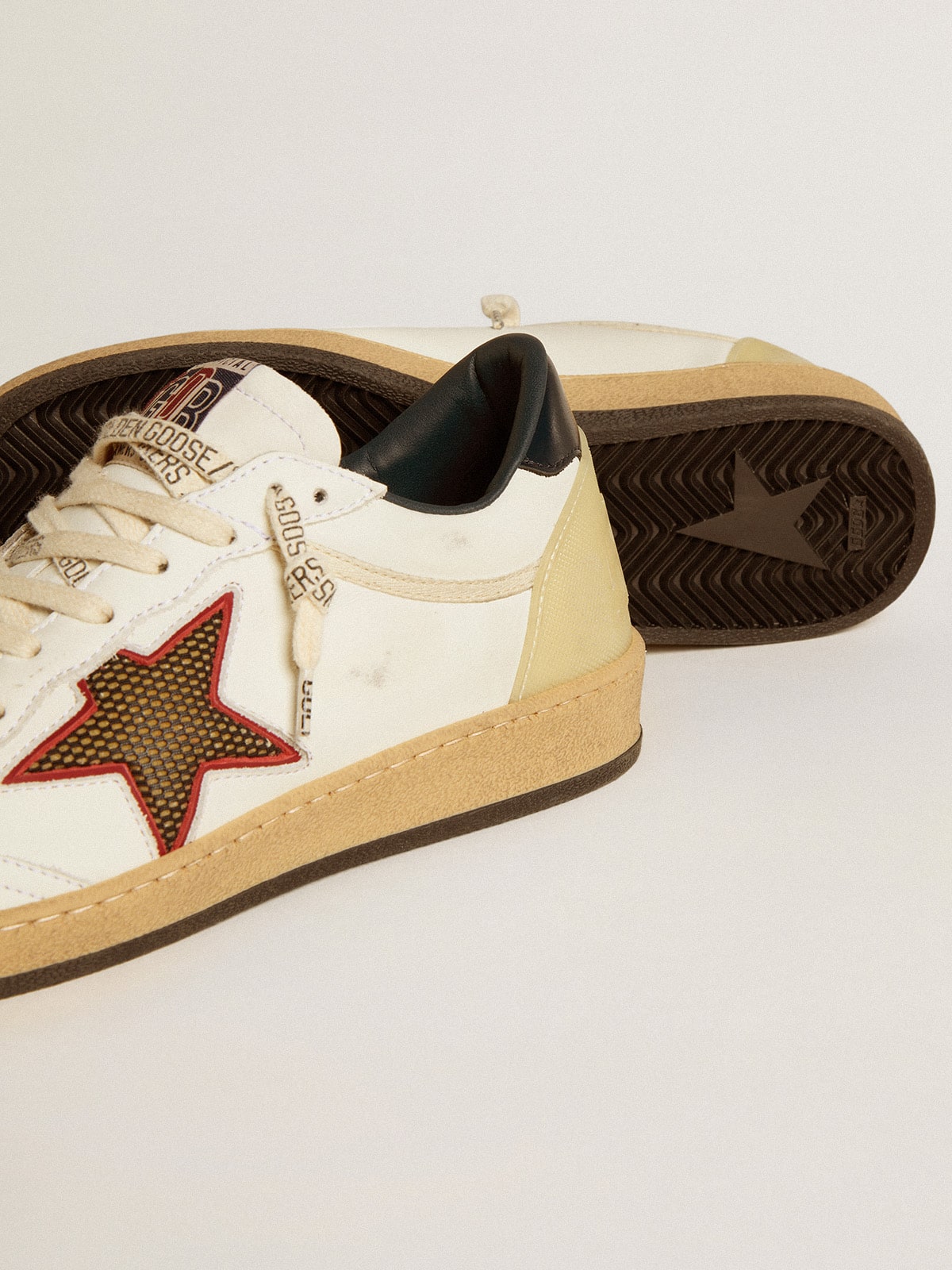 Women's Ball Star LTD with mesh star and midnight blue leather heel tab
