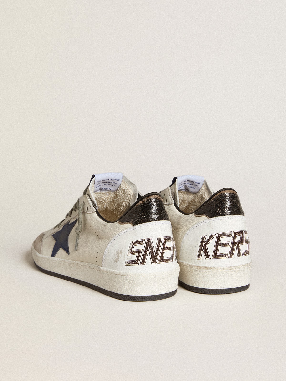 Men's Ball Star in nappa with leather star and metallic leather heel tab