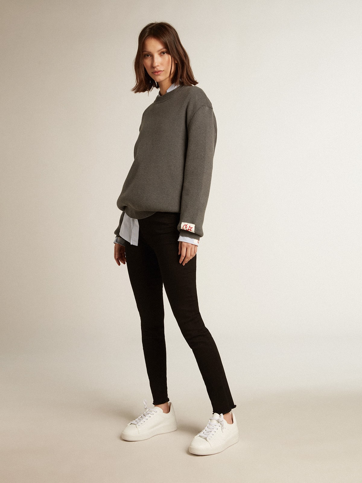Women's bio-based Purestar with white star and heel tab