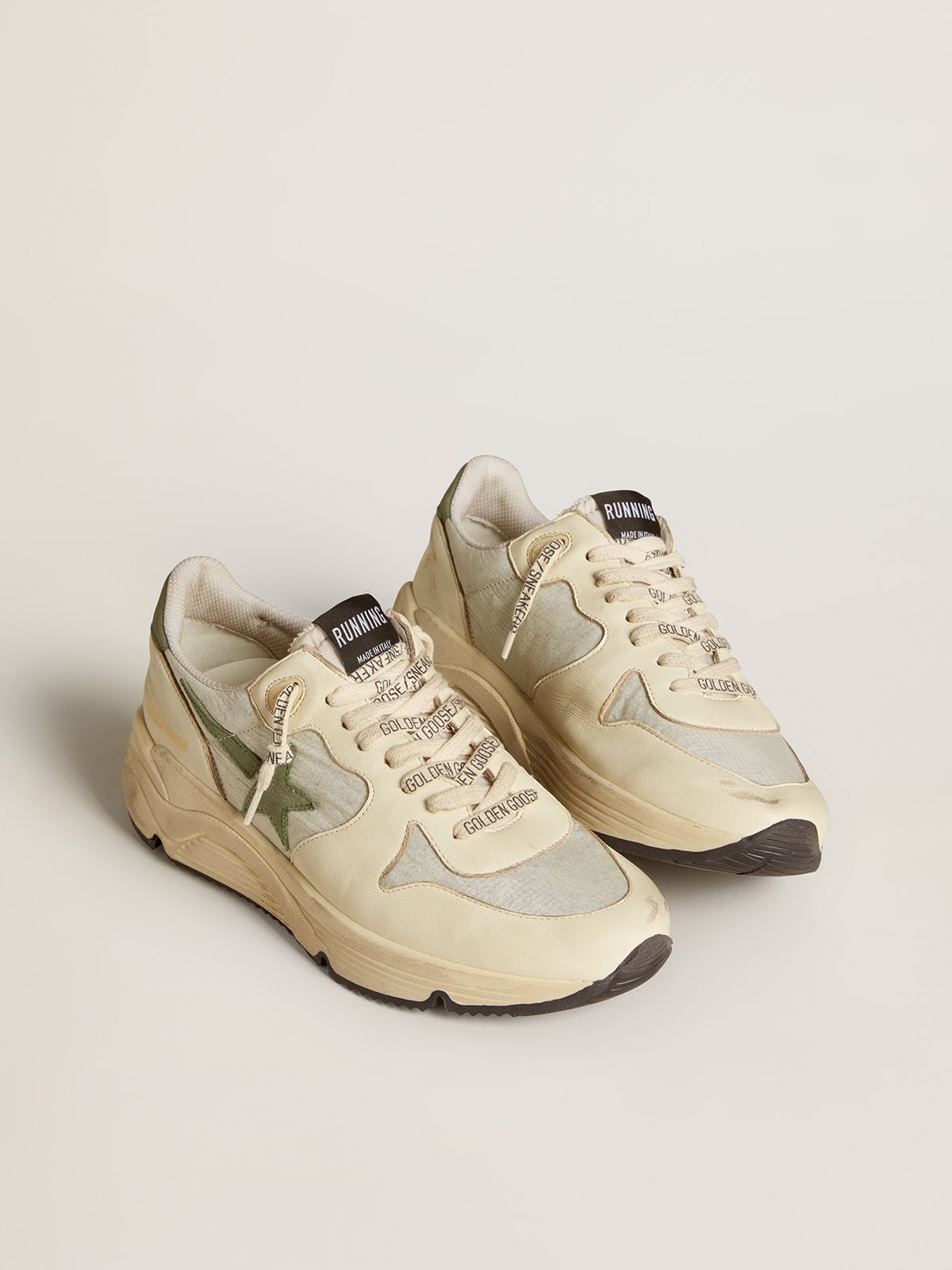 Women's Running Sole LTD in nylon and nappa with nubuck star and heel tab