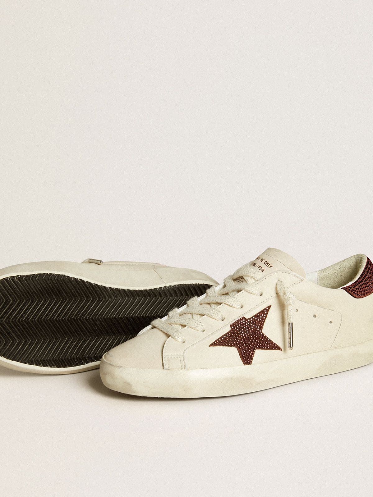 Women's Super-Star LTD with suede star and heel tab with Swarovski crystals