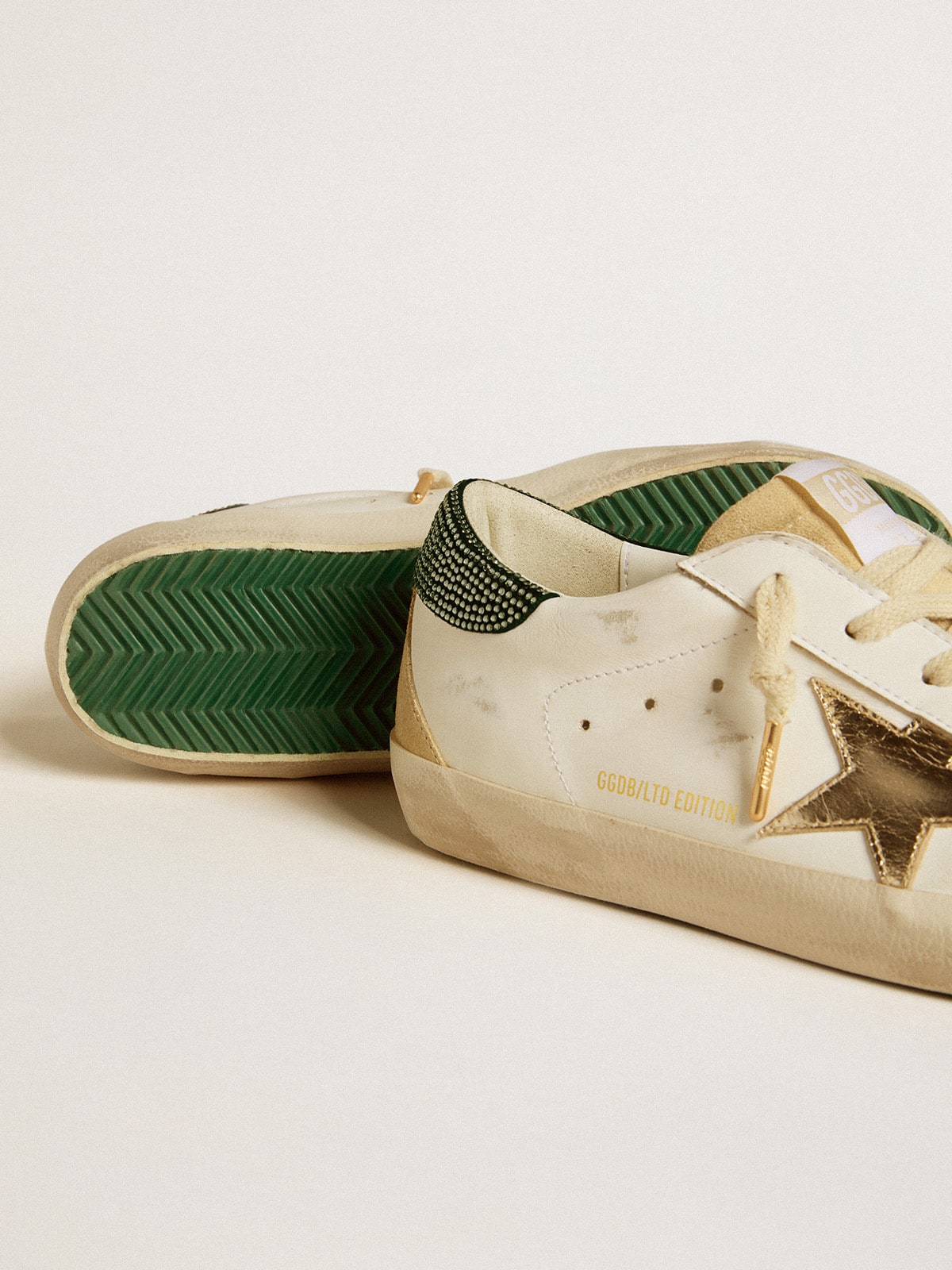 Women's Super-Star LTD with leather star and Swarovski crystal heel tab