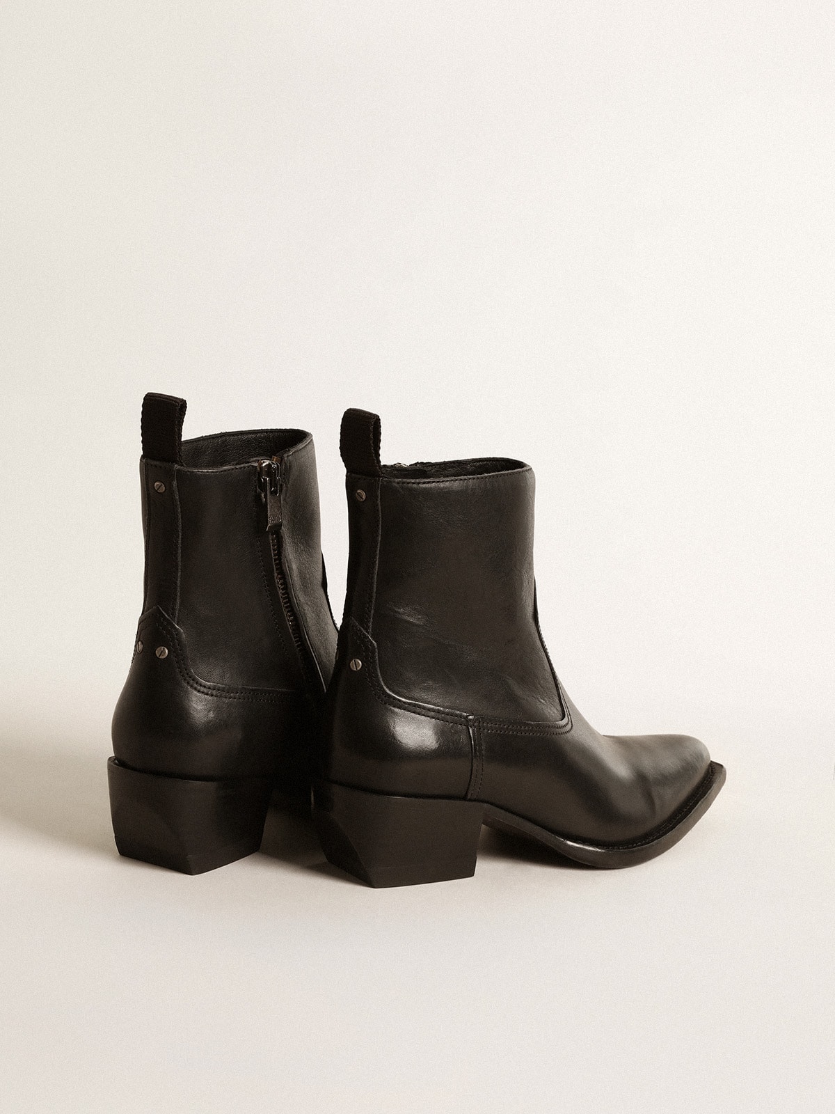 Women's Debbie boots in black leather