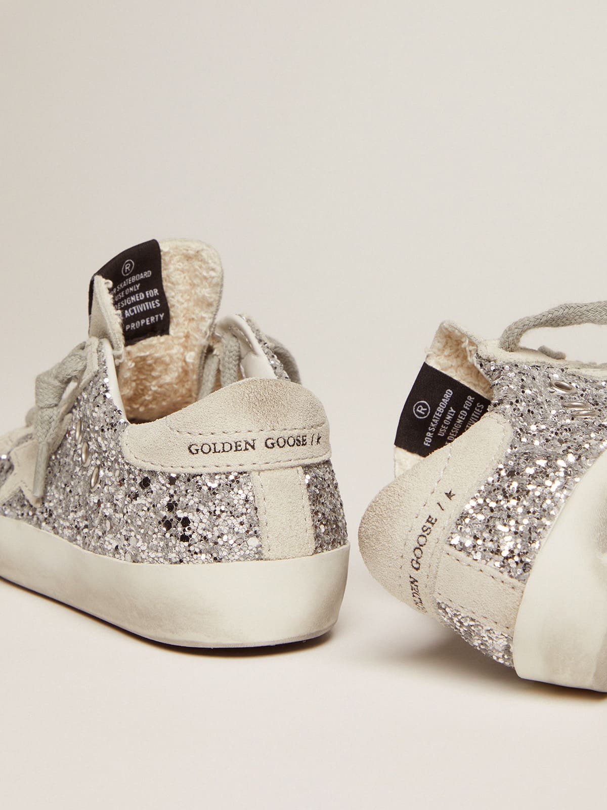 Super-Star Young with silver glitter