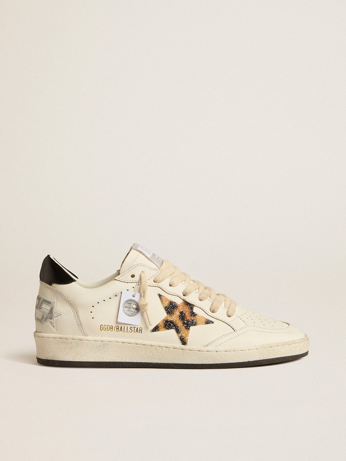 Women's Ball Star with leopard-print star embellished with Swarovski crystal