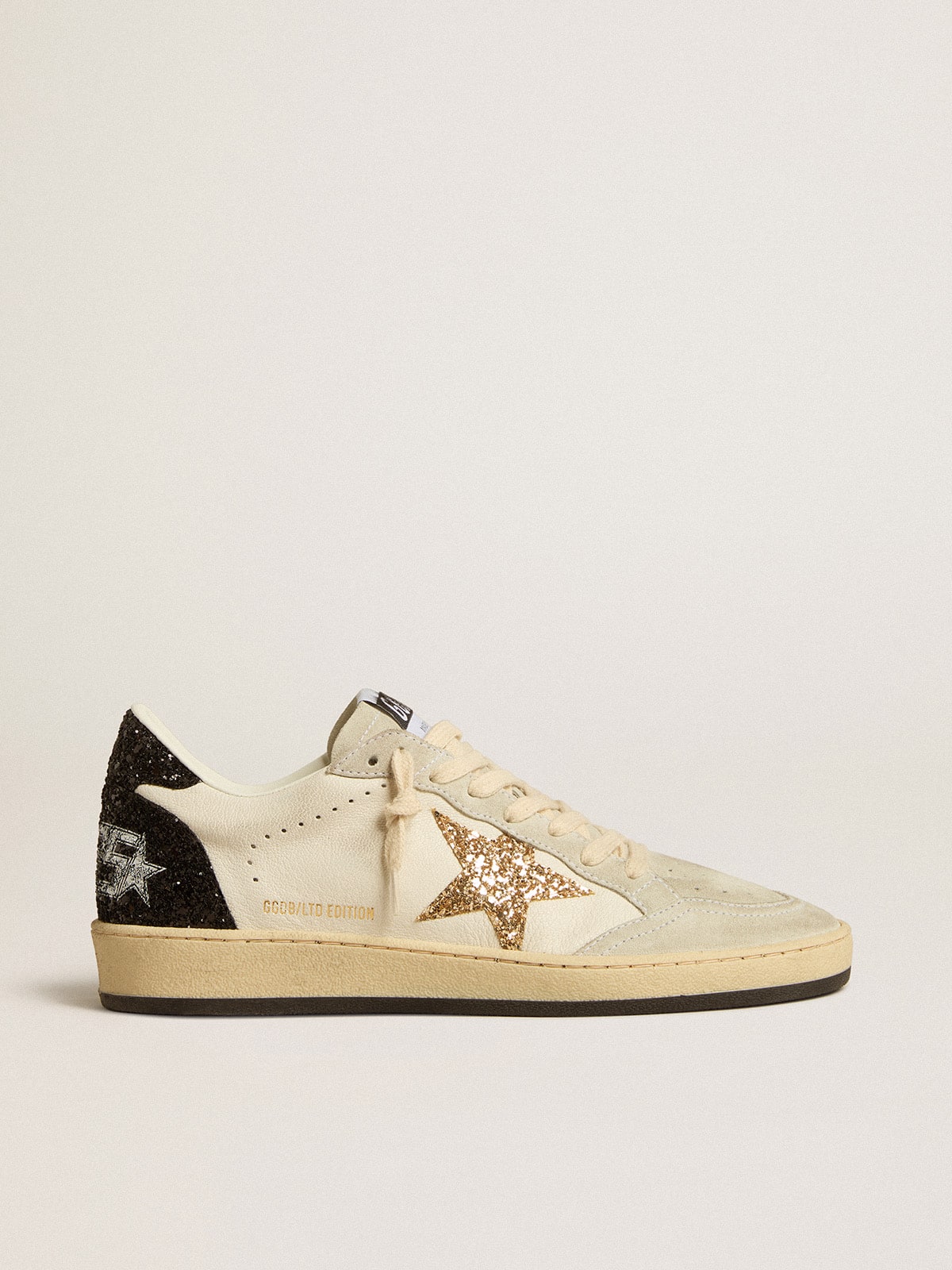 Women's Ball Star LTD in nappa and suede with glitter star and black heel tab