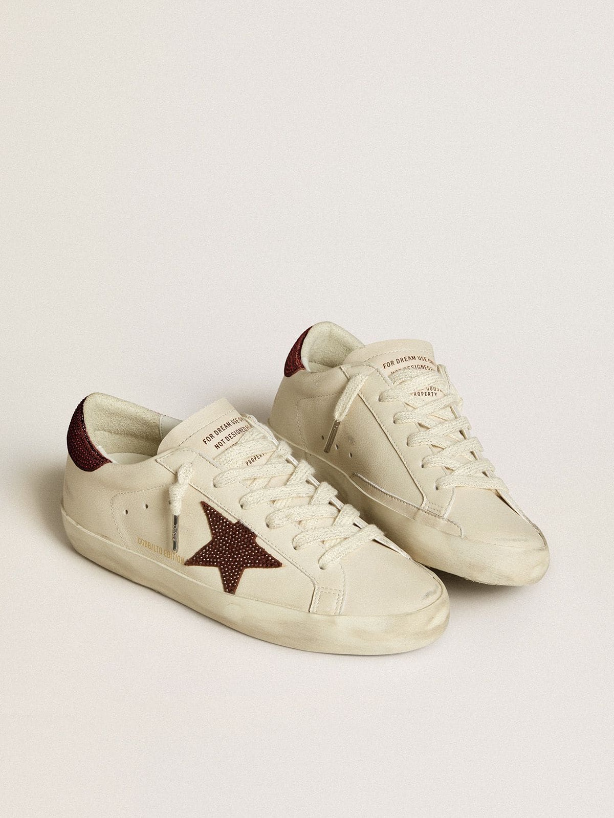 Women's Super-Star LTD with suede star and heel tab with Swarovski crystals