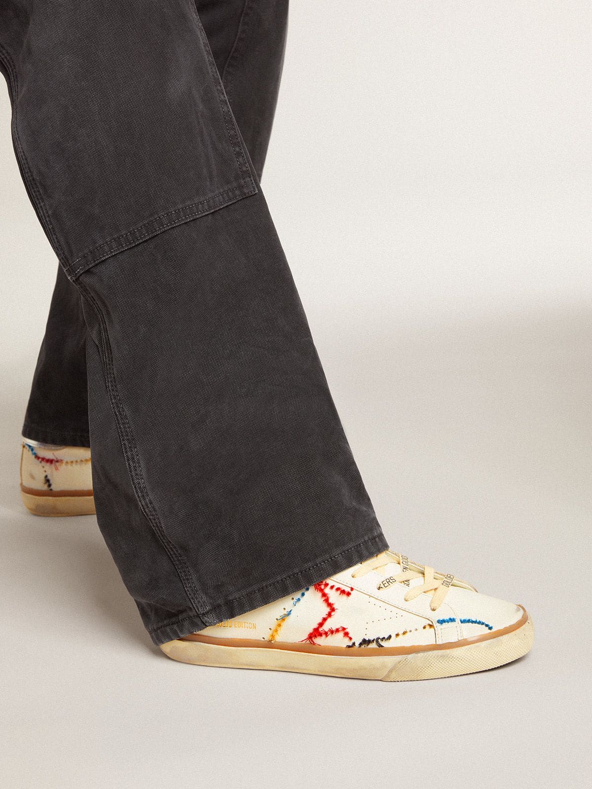 Women's Super-Star LTD with perforated star and metallic leather heel tab