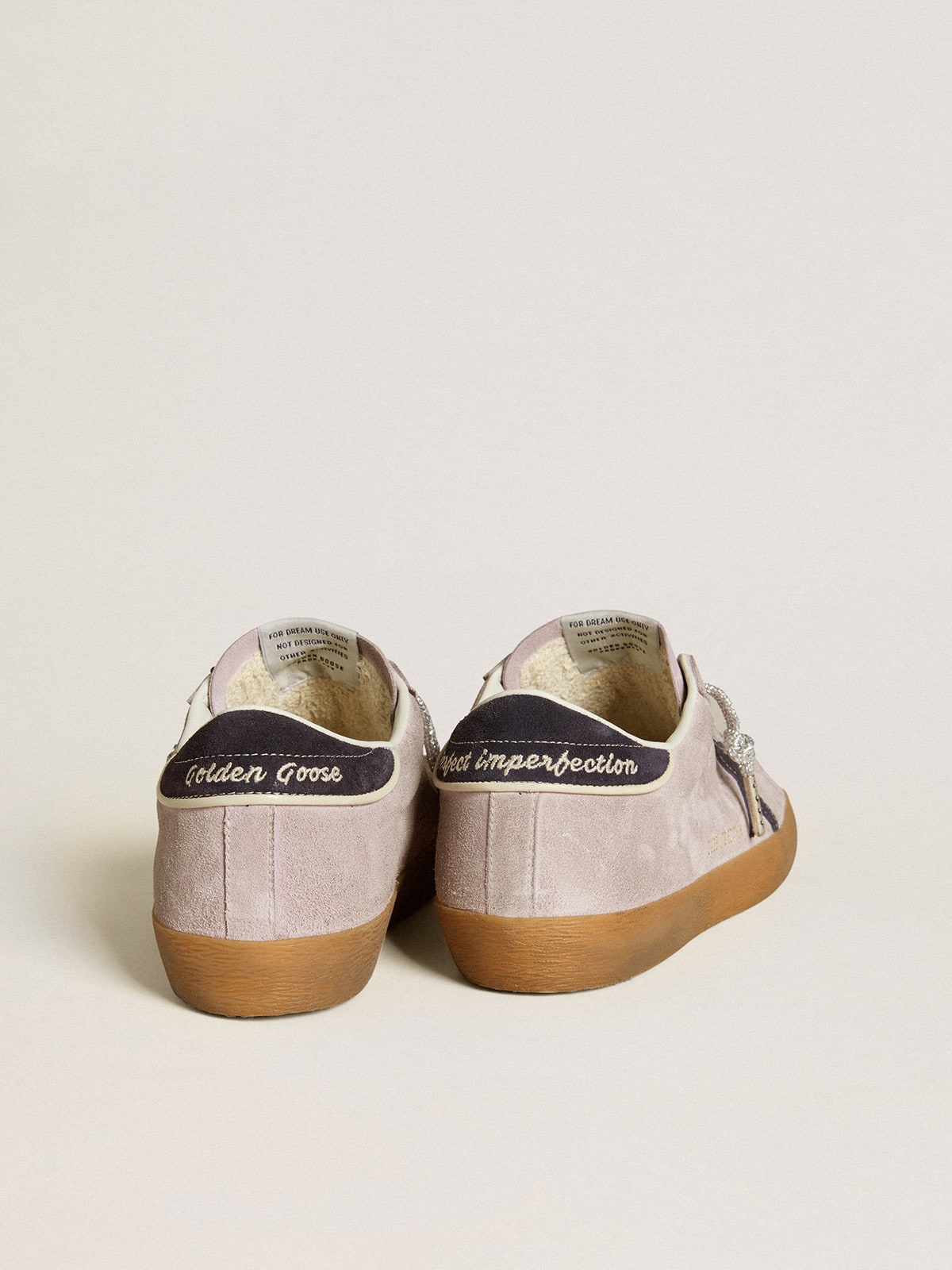 Women's Super-Star LTD in lilac suede with midnight blue suede star and heel tab