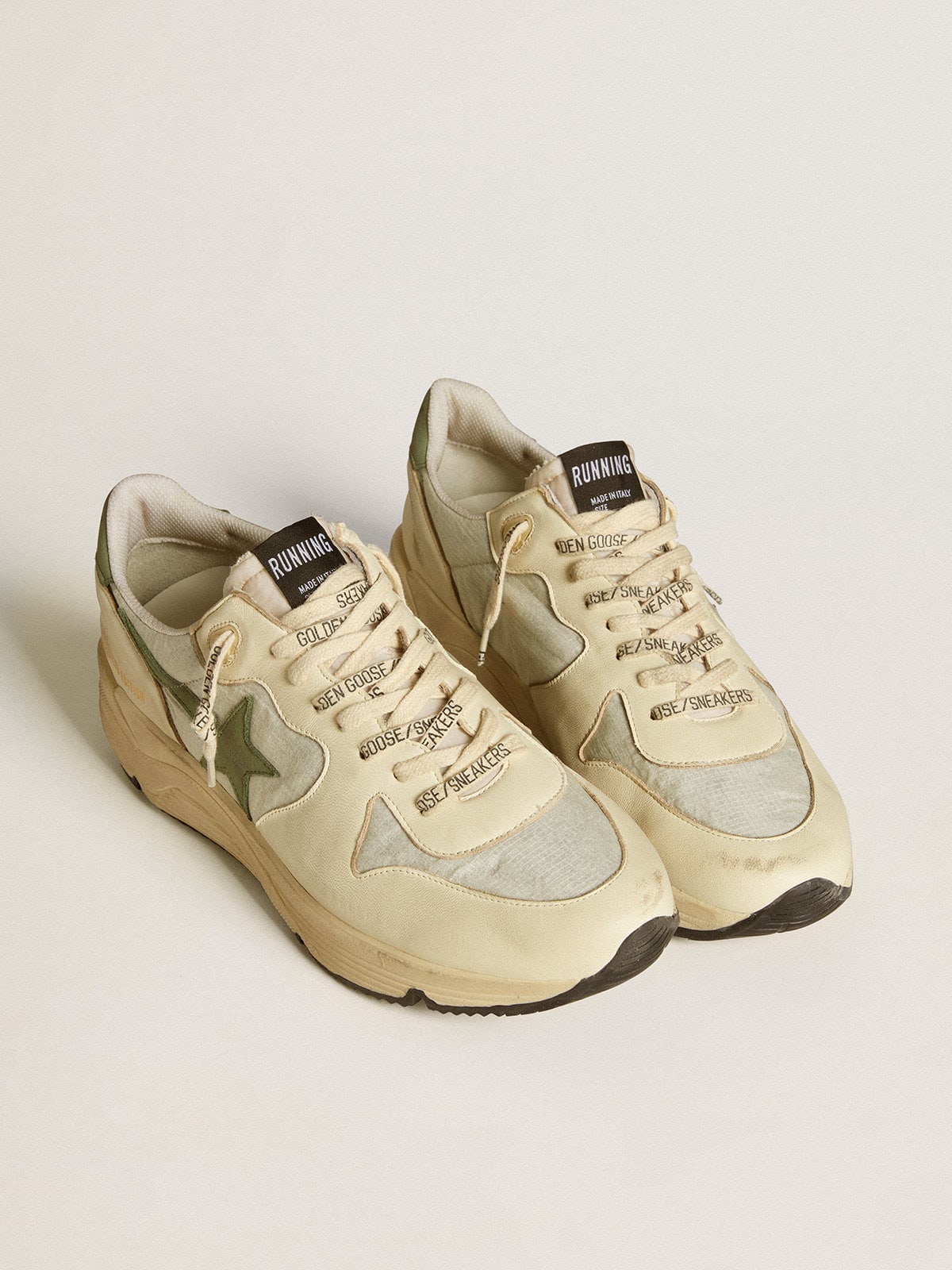 Men's Running Sole LTD in nylon and nappa with nubuck star and heel tab