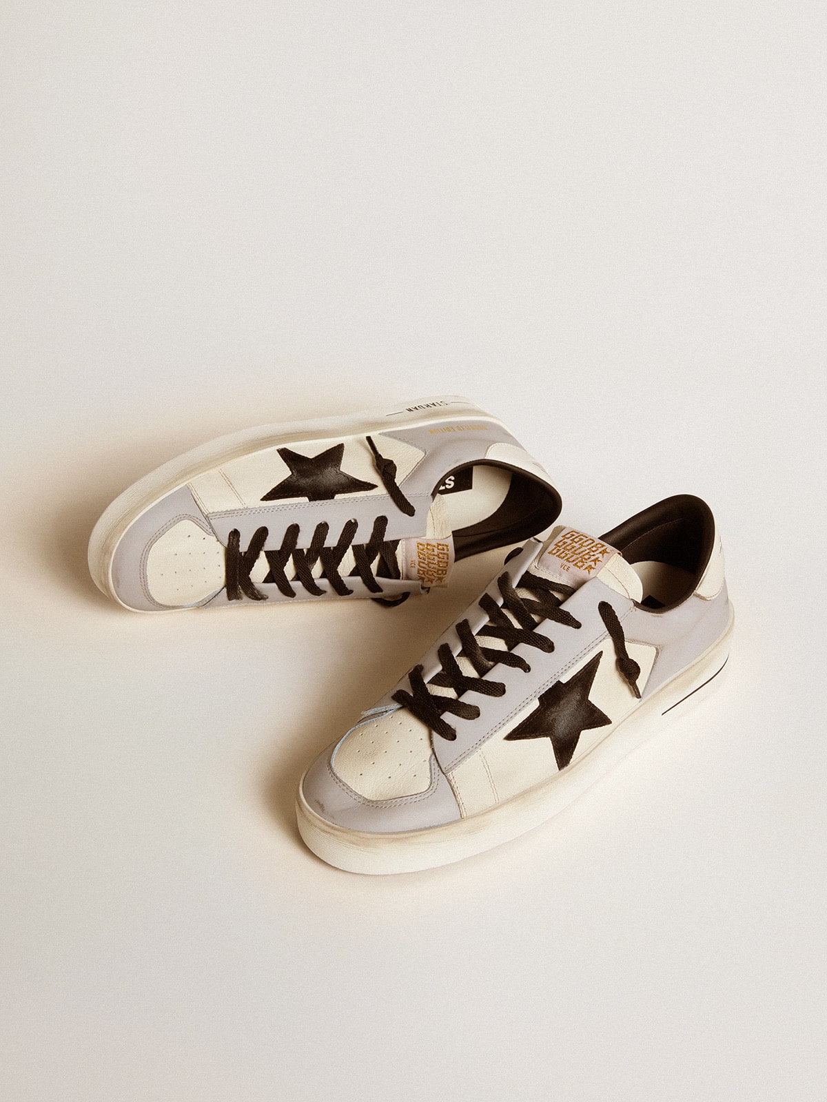 Men's Stardan LTD in nappa and leather with suede star and leather heel tab