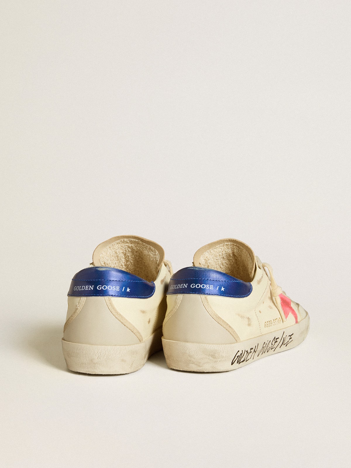 Women's Super-Star in nappa with suede star and metallic leather heel tab