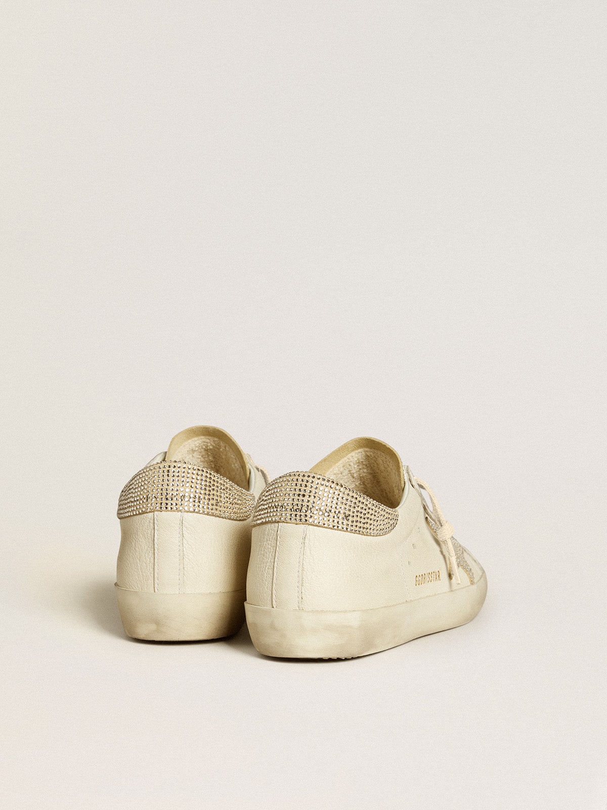 Women's Super-Star in nappa leather with Swarovski crystal star and heel tab