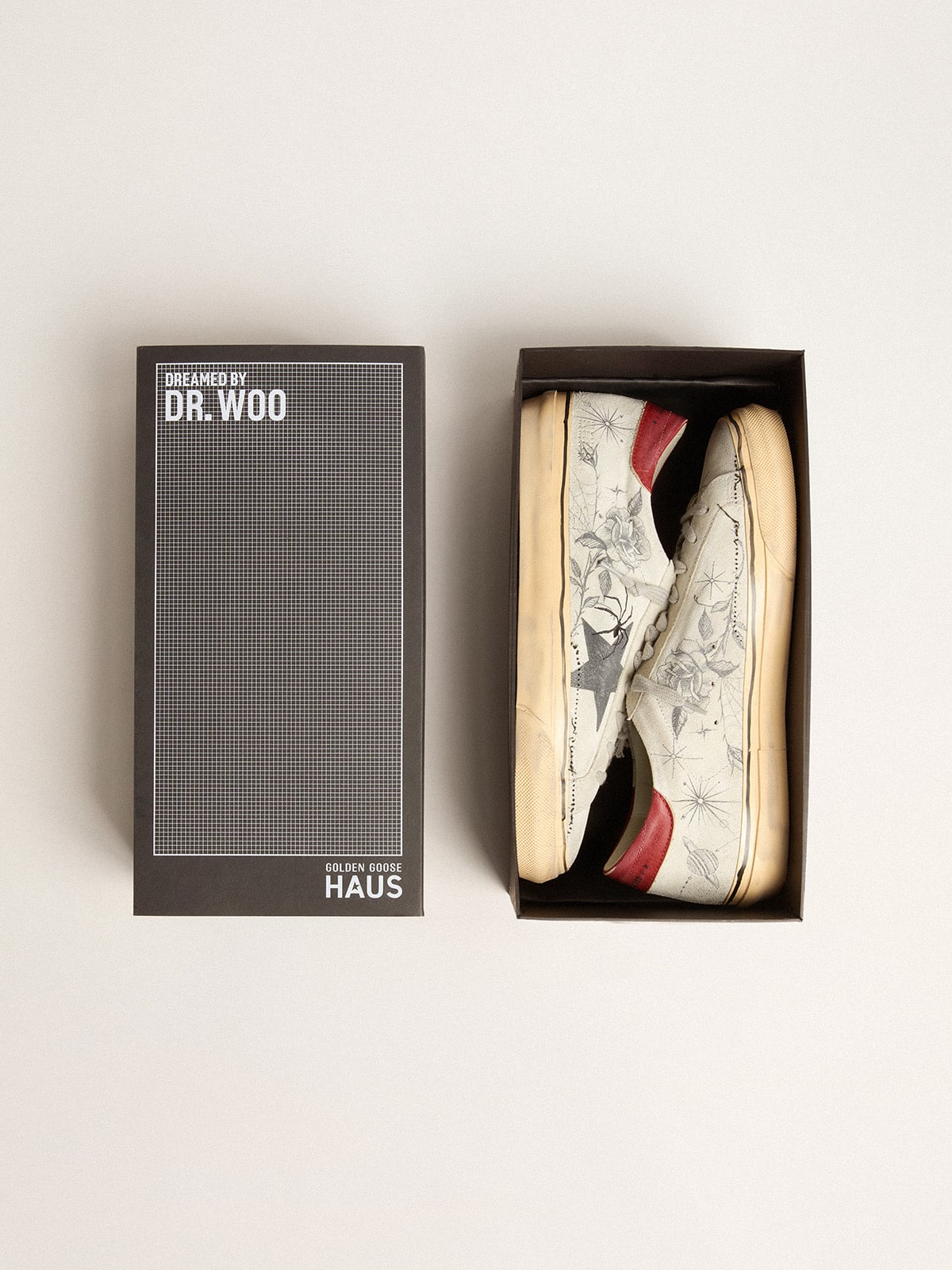 HAUS of Dreamers exclusive women's Super-Star in ice gray crust leather