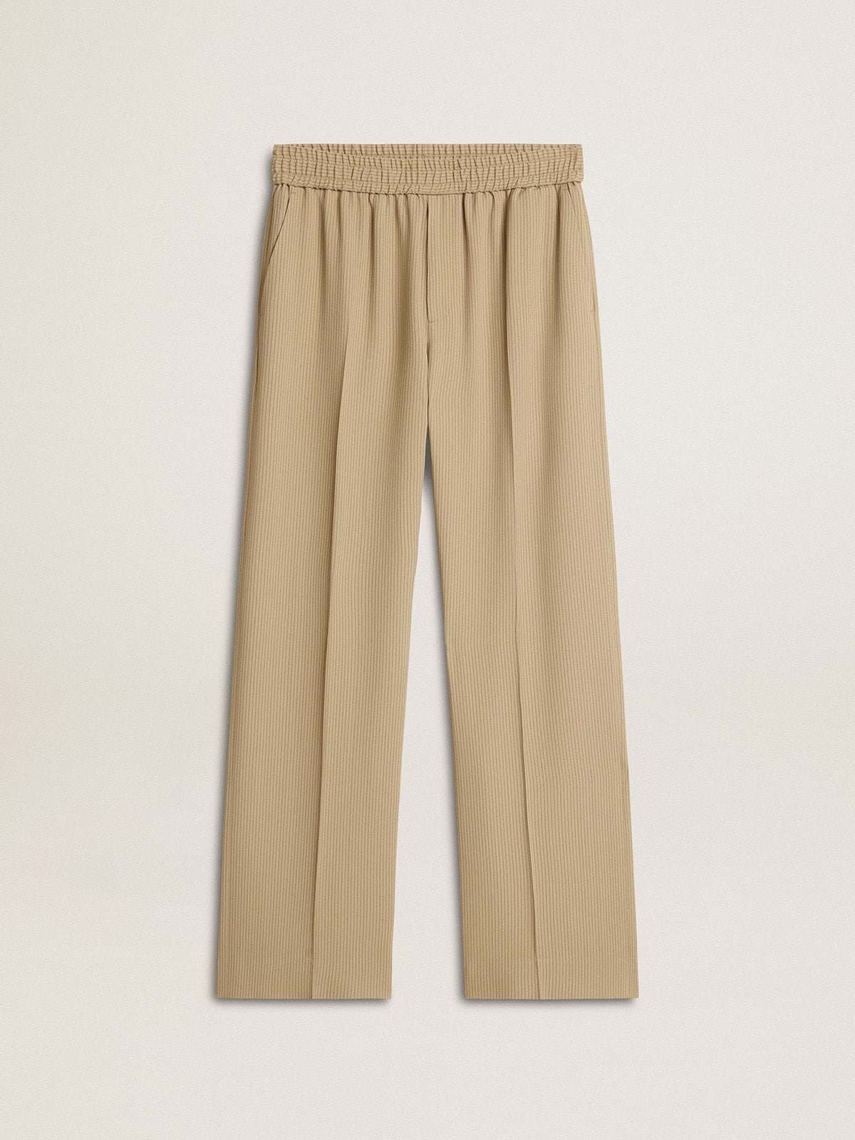 Men's travertine-colored joggers