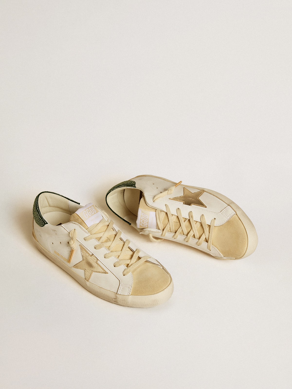 Women's Super-Star LTD with leather star and Swarovski crystal heel tab