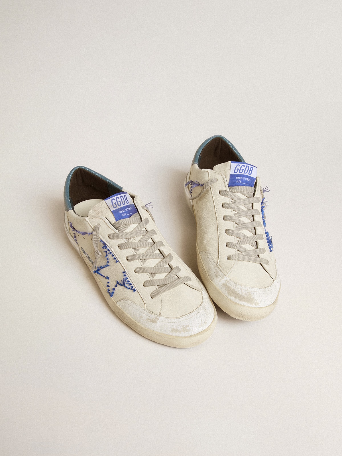 Men's Super-Star LTD in nappa with embroidered star and leather heel tab