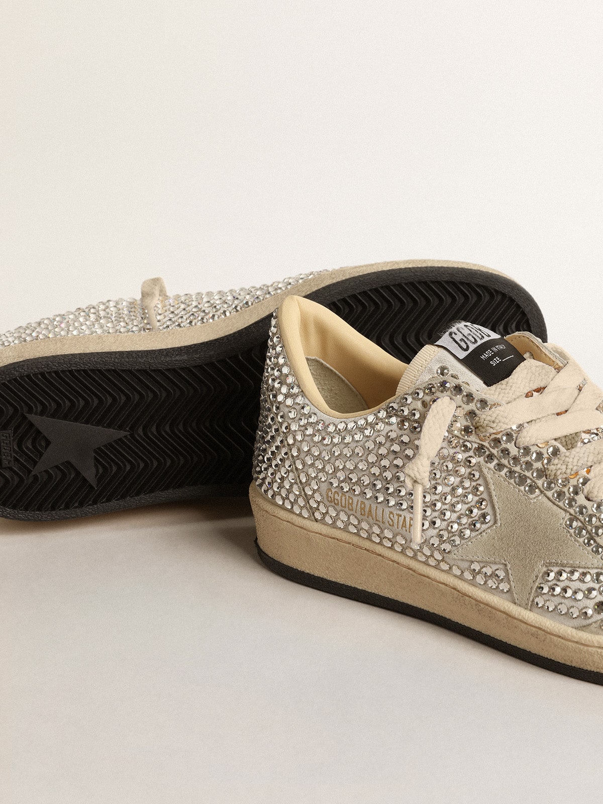 Women's Ball Star LTD with Swarovski crystals and gray suede star