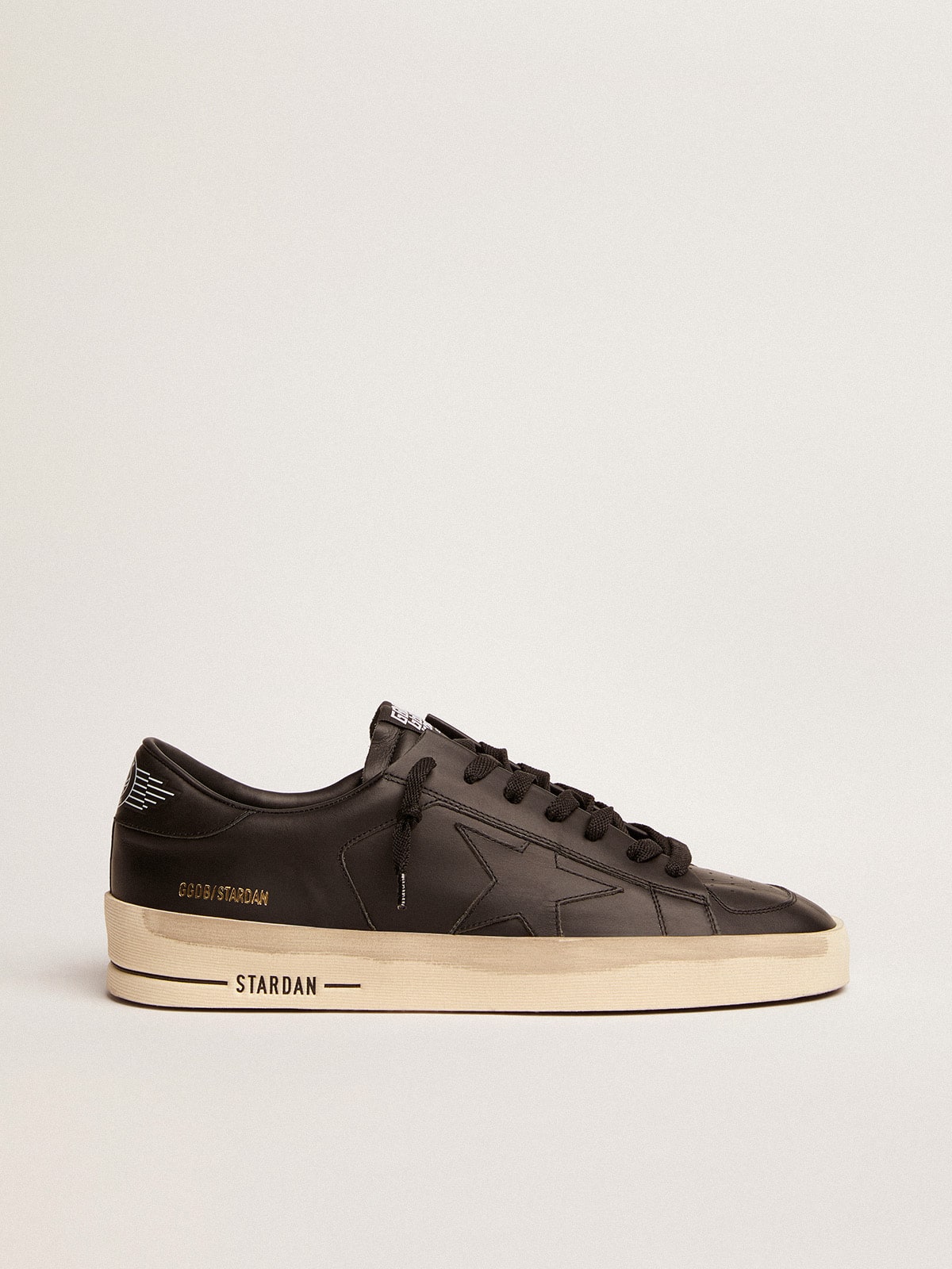 Men's Stardan in total black leather