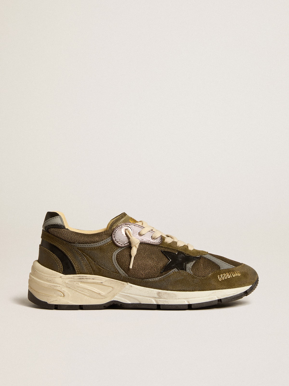 Women's Dad-Star in suede and mesh with black leather star and heel tab