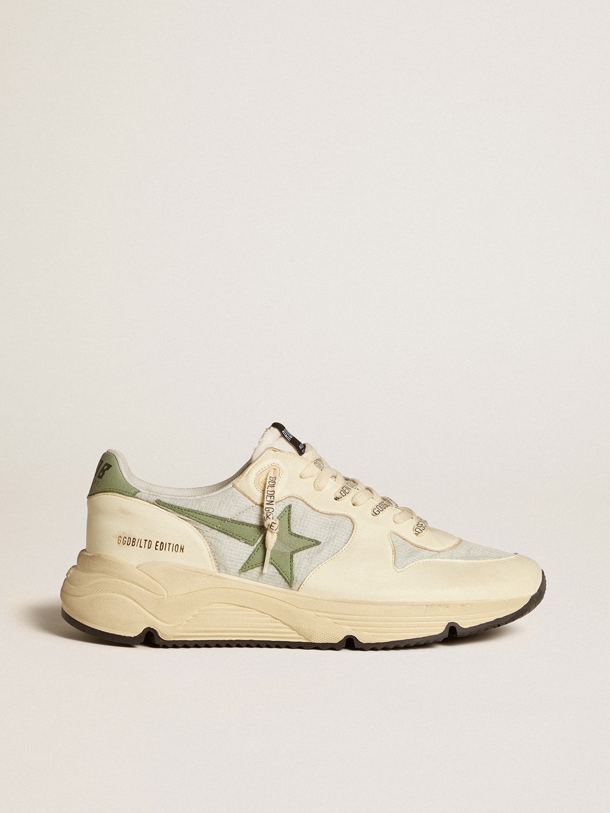 Men's Running Sole LTD in nylon and nappa with nubuck star and heel tab