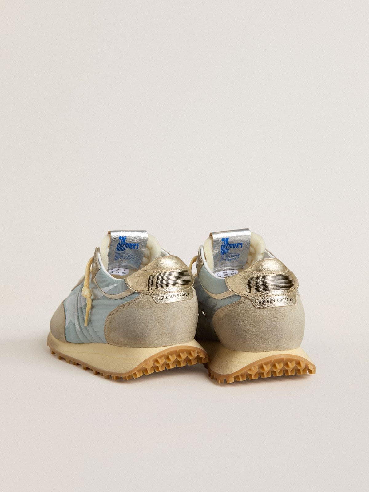 Women's Marathon with light blue nylon upper and pastel blue star