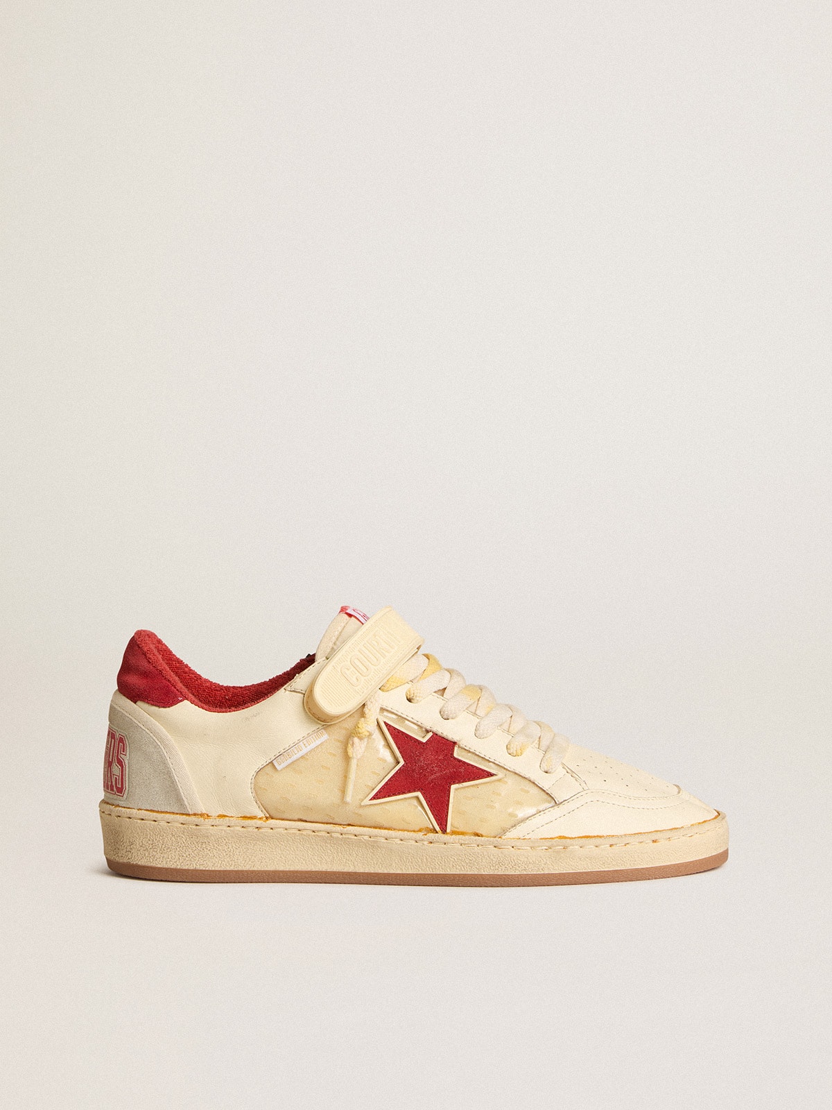 Men's Ball Star LAB in nappa and PVC with red suede star and heel tab