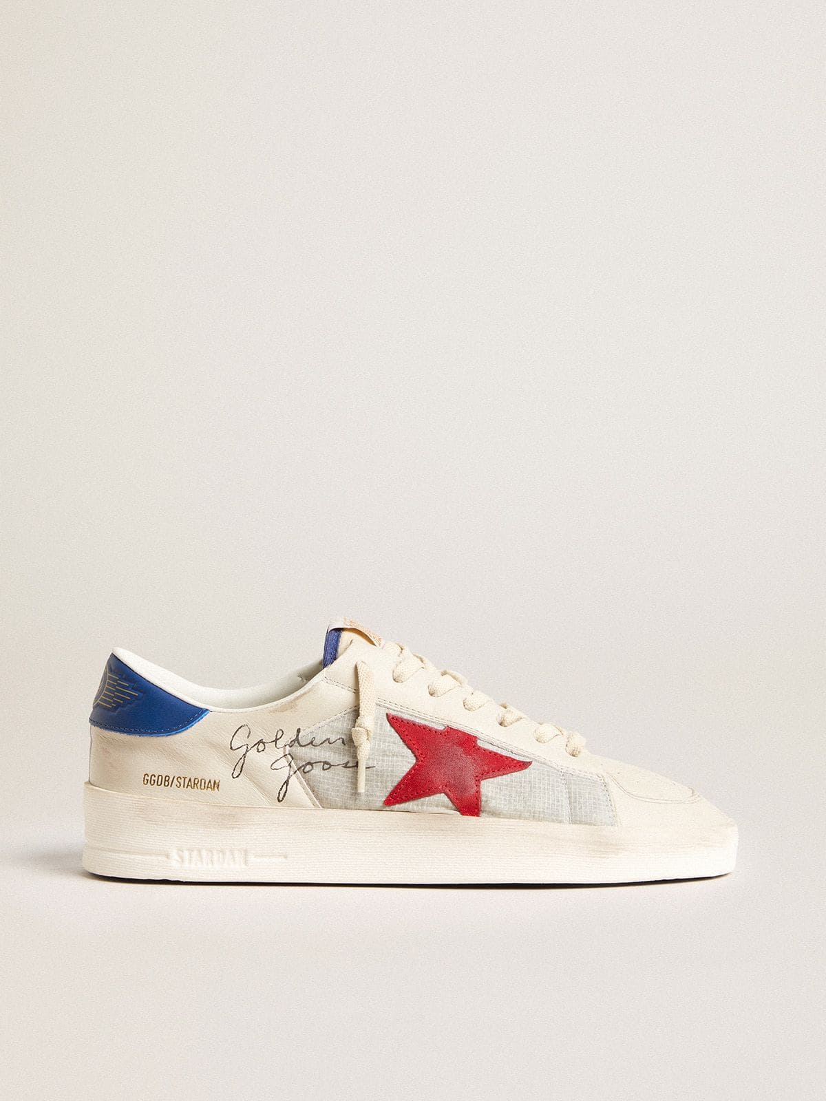 Men's Stardan in nylon with red suede star and blue leather heel tab