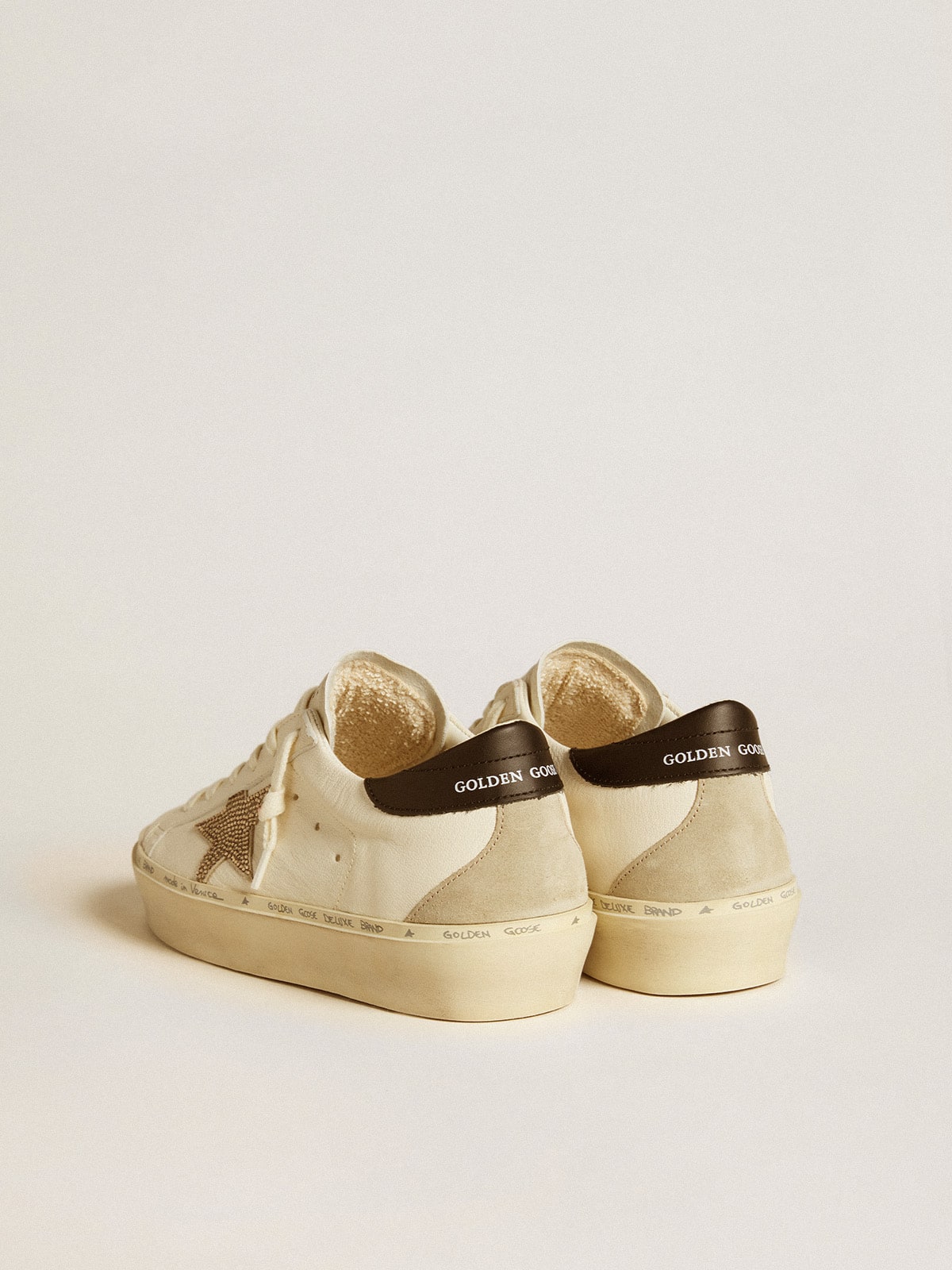 Hi Star LTD with Swarovski crystal star and black leather heel tab