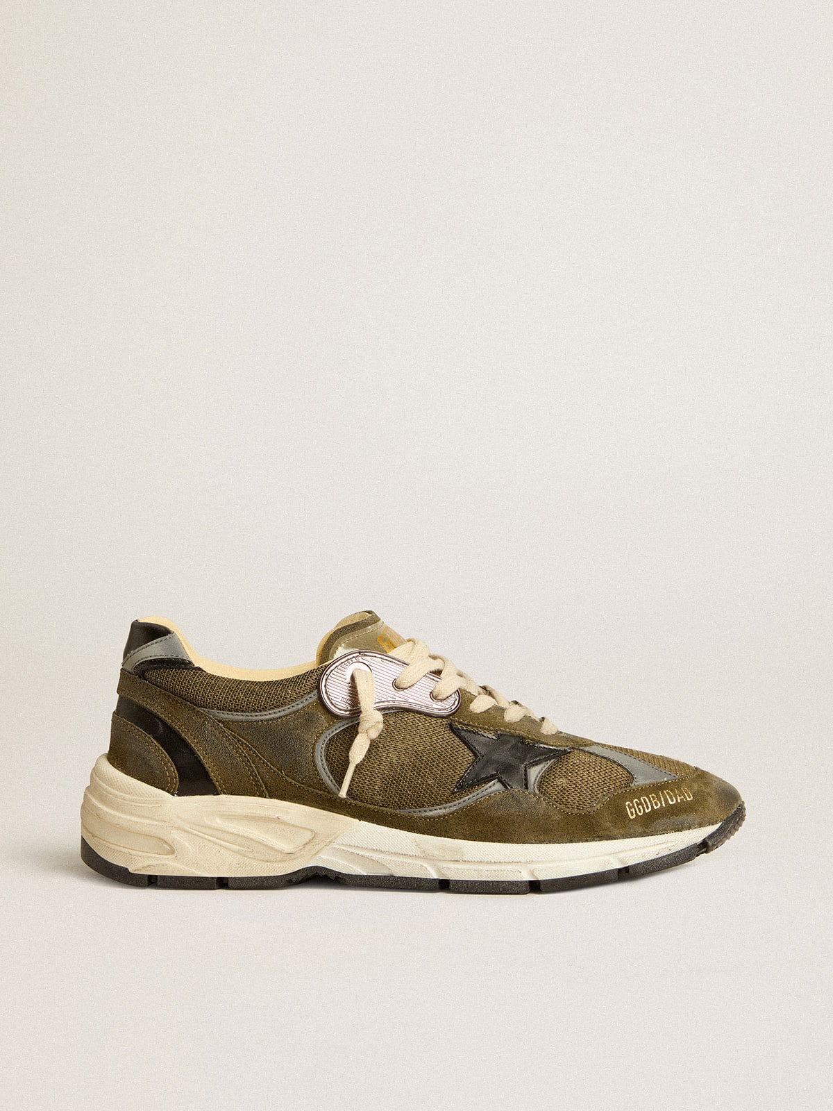 Men's Dad-Star in suede and mesh with black leather star and heel tab