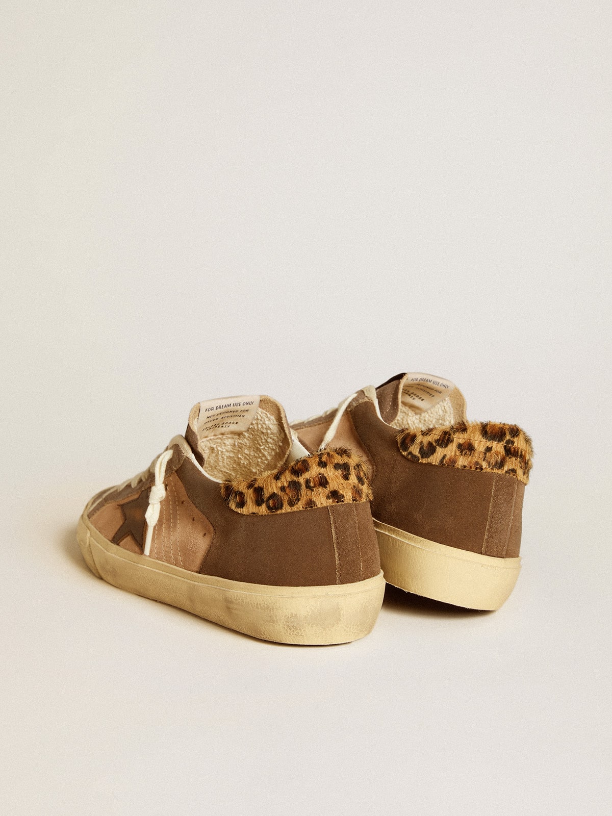 Women's Super-Star in suede with leather star and pony skin heel tab