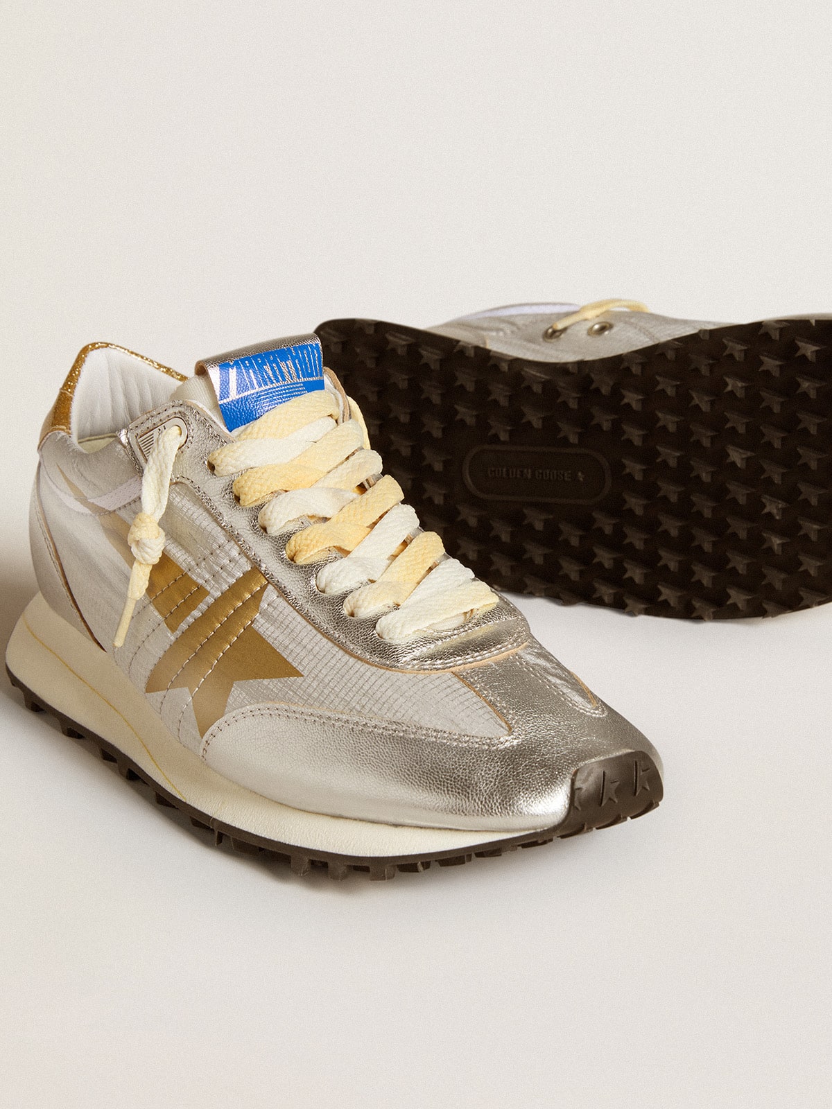 Women's Marathon with silver ripstop nylon upper and gold star