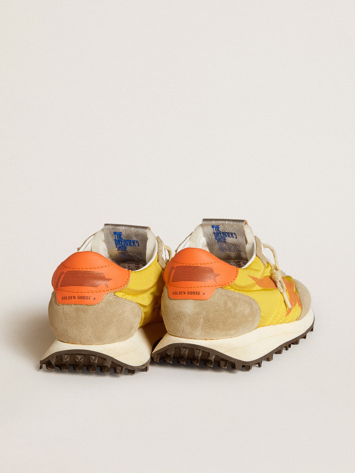 Women's Marathon with yellow nylon upper and orange star