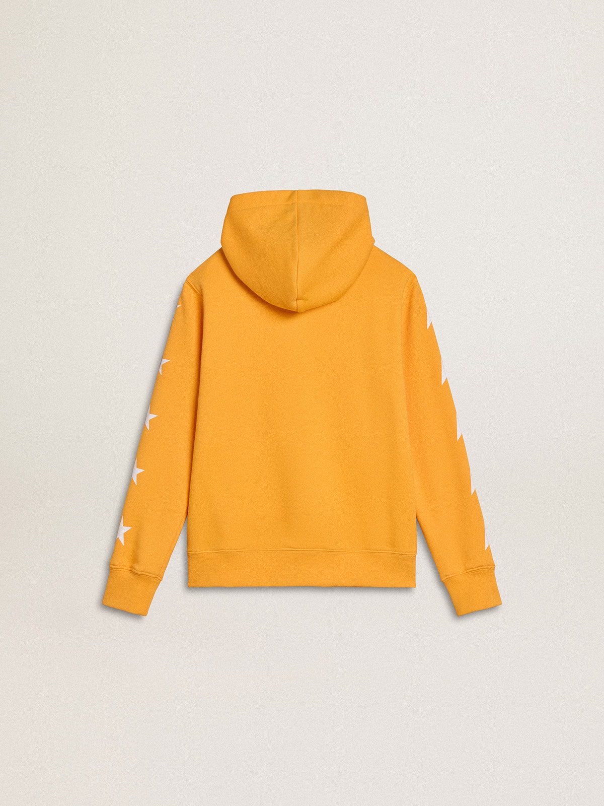 Boys' orange sweatshirt with zip fastening