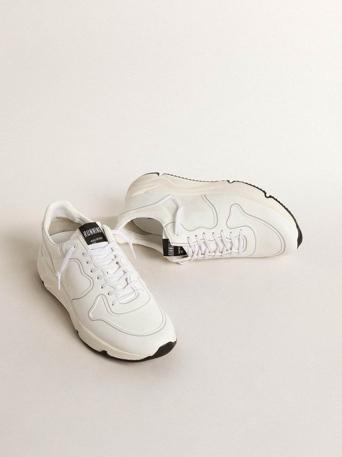Men's bio-based Running Sole with white star and heel tab