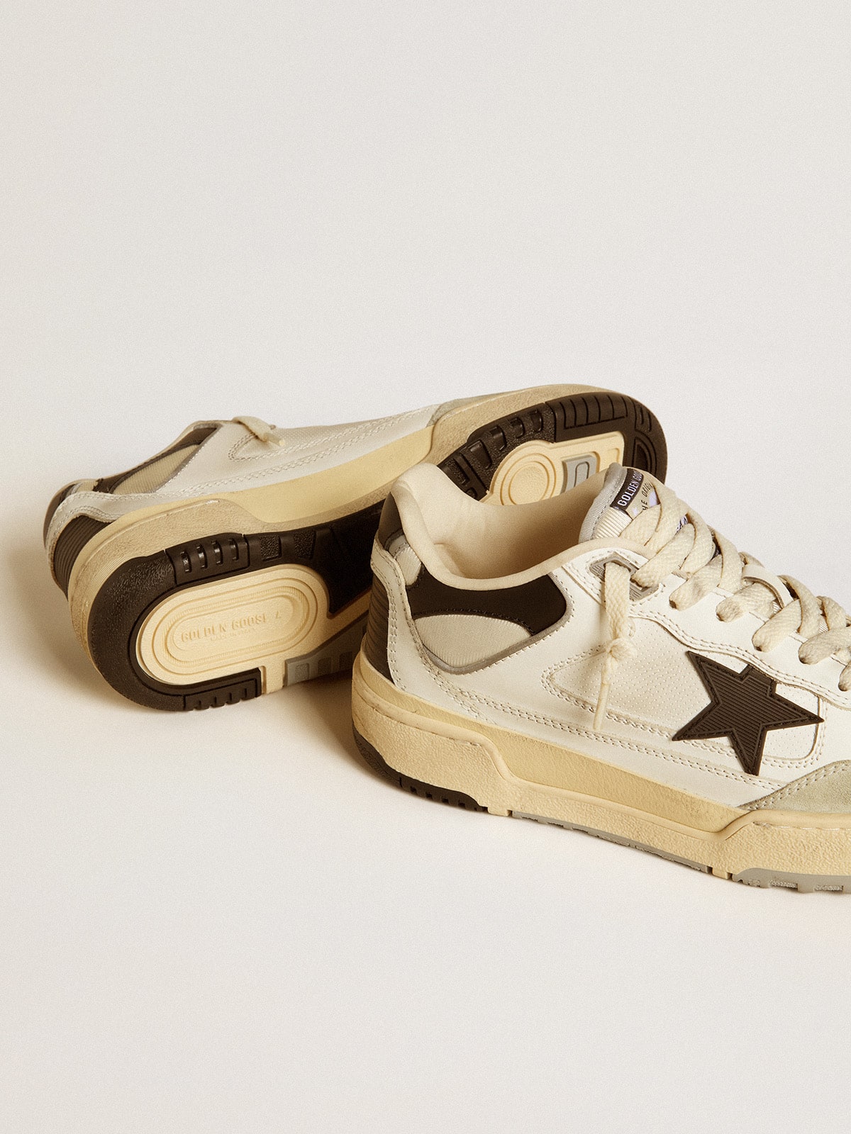Women's Forty2 with black star and black leather heel tab