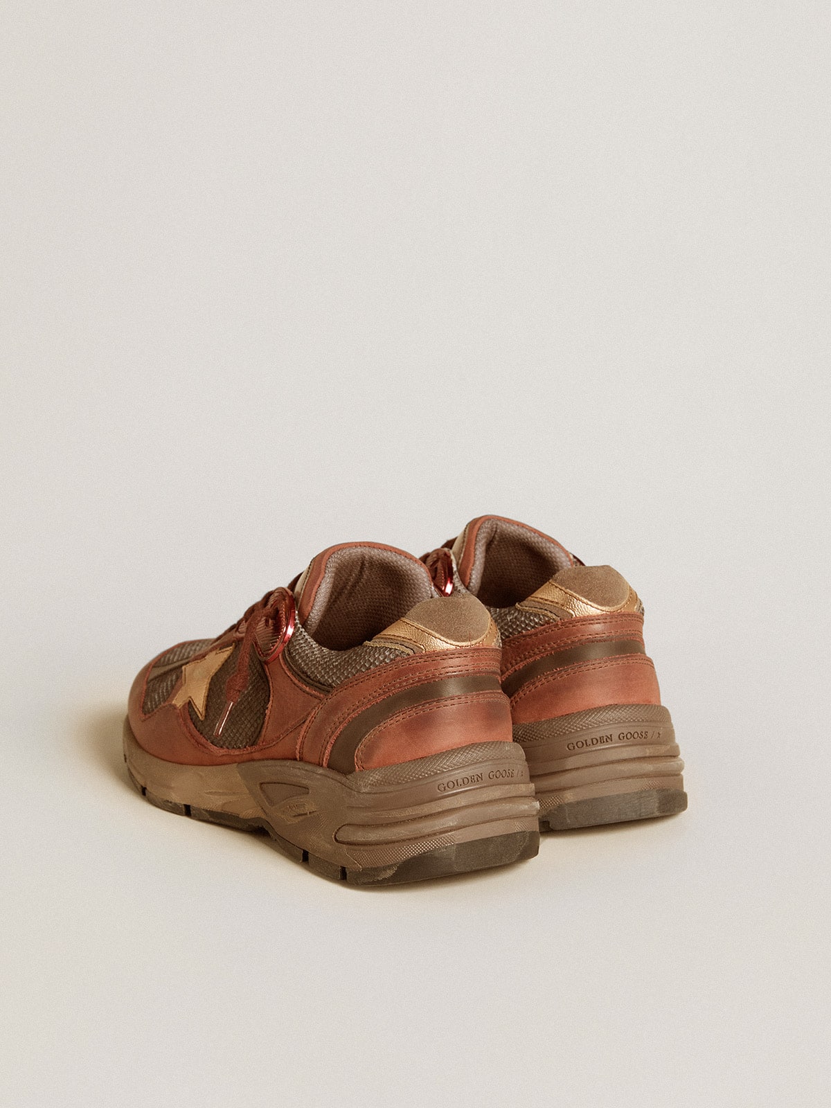 Women's Dad-Star in nubuck with gold leather star and suede heel tab