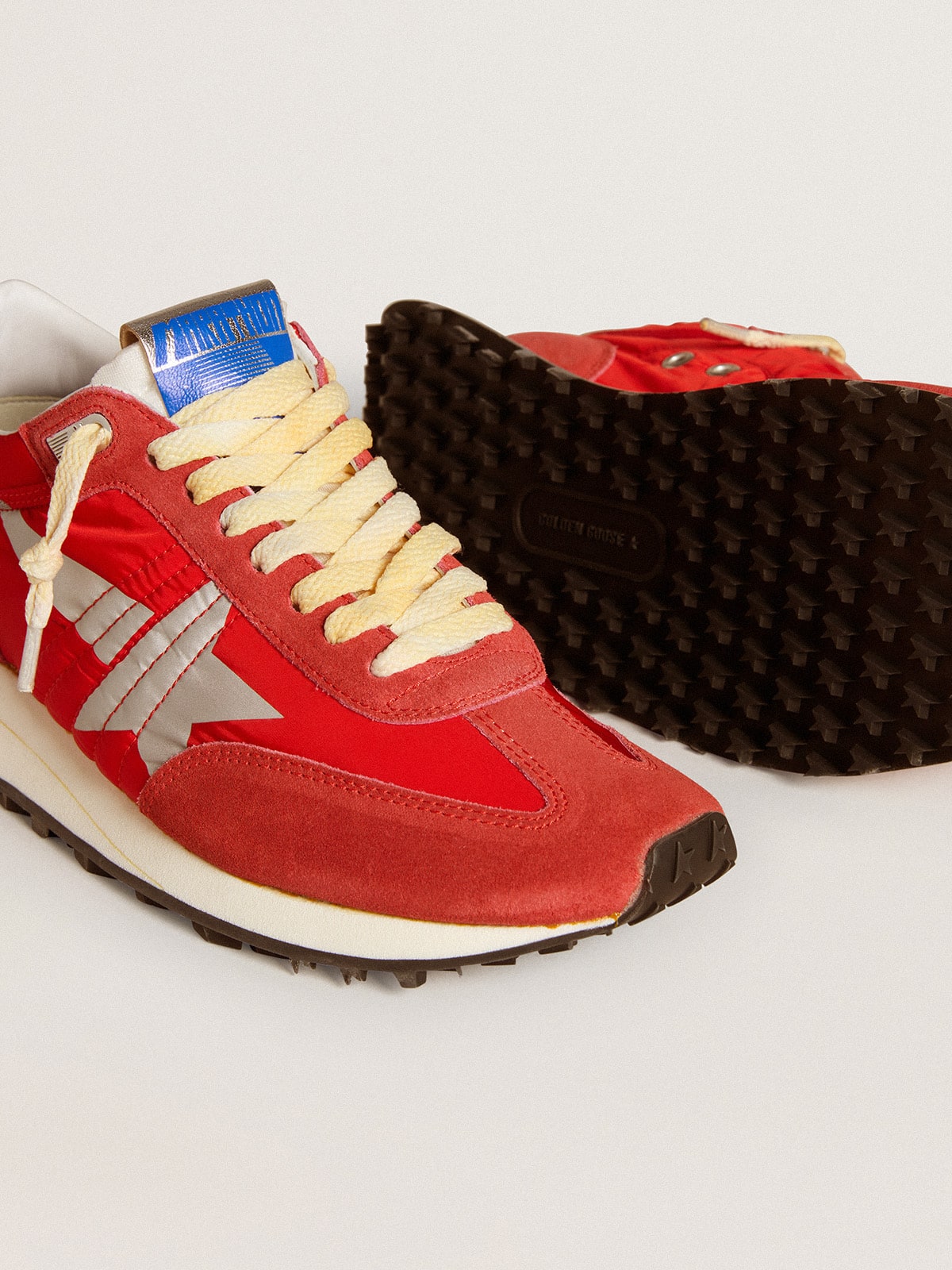 Women's Marathon with red nylon upper and silver star