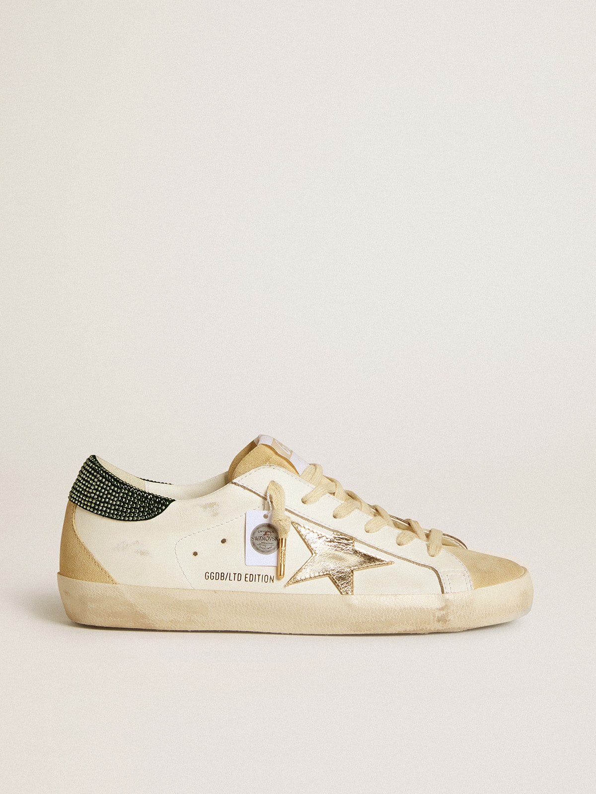 Women's Super-Star LTD with leather star and Swarovski crystal heel tab