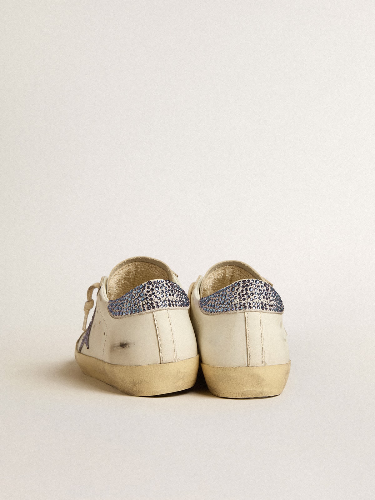 Women's Super-Star LTD with suede star and heel tab with Swarovski crystals