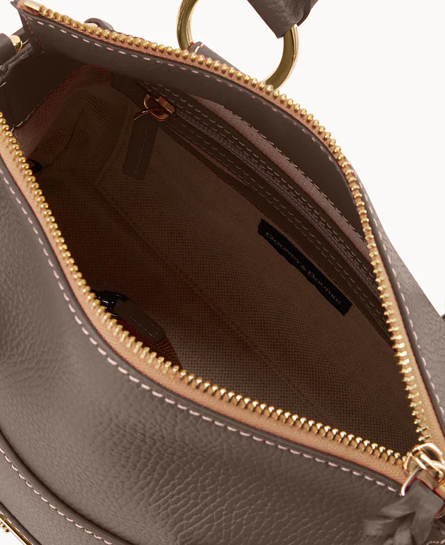 Lucca Leather Satchel With Pocket