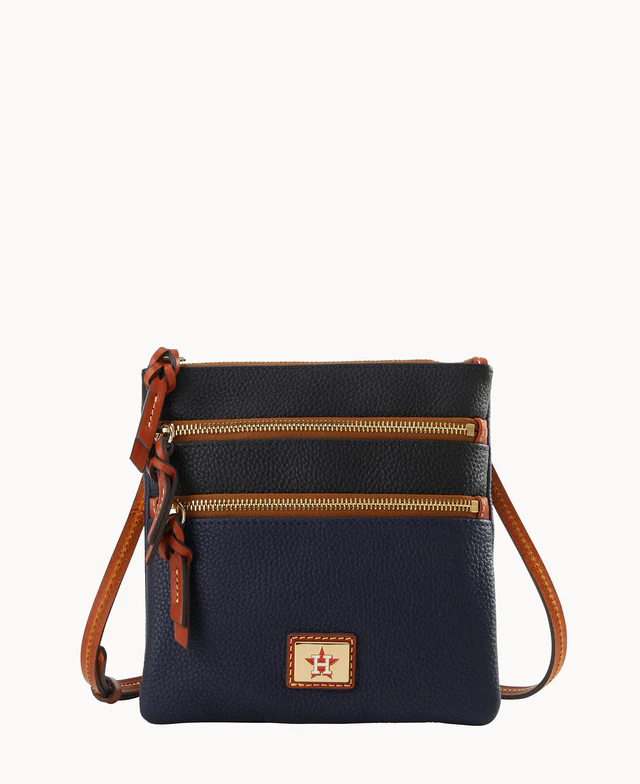 MLB Astros Triple Zip Crossbody